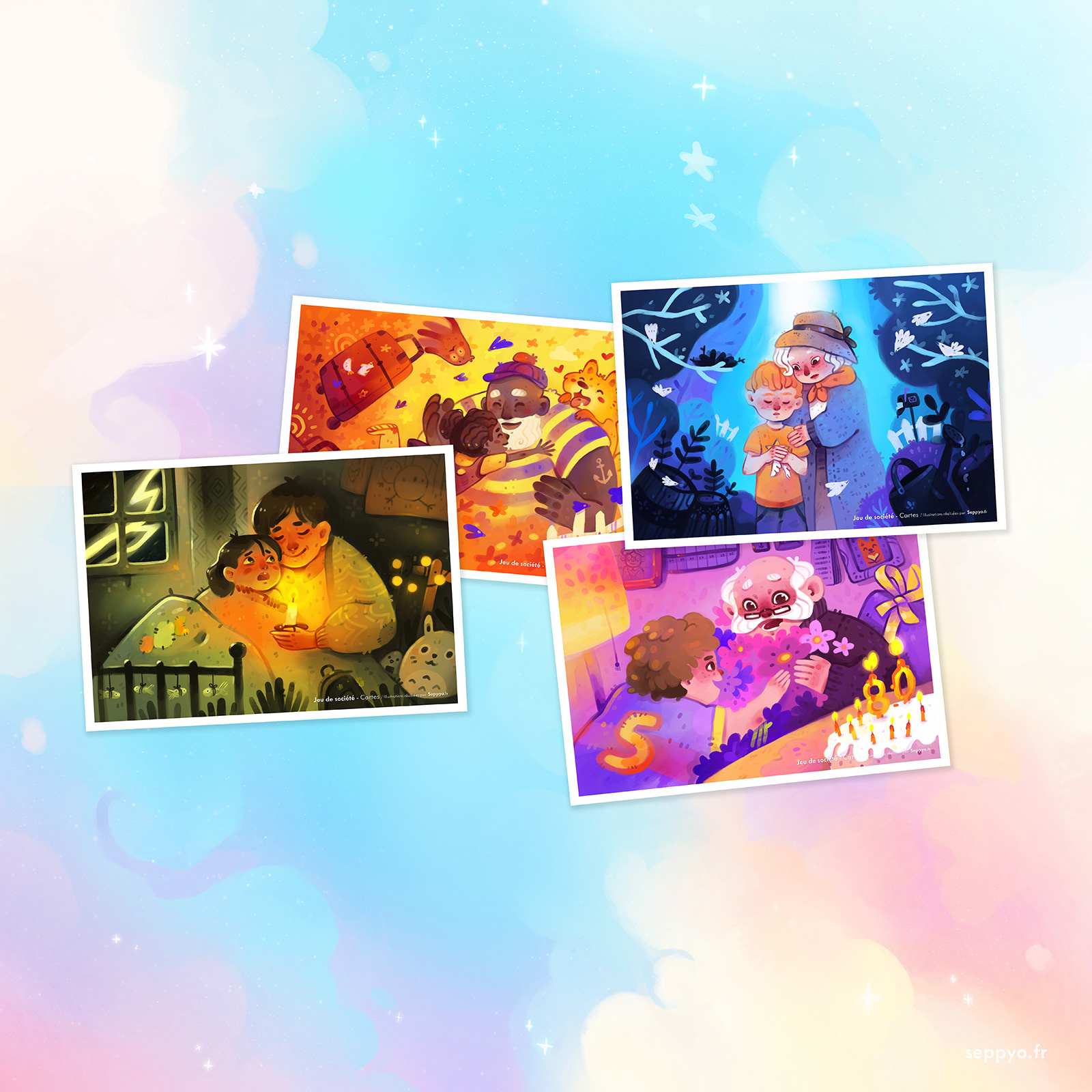 Cards - Des Souvenirs plein le ciel - Board game - SPACECOW