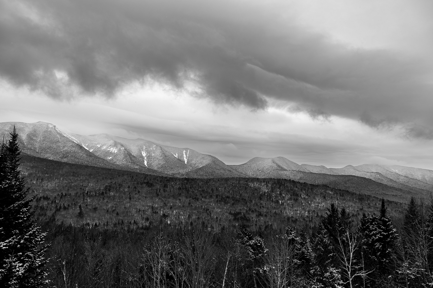 View from Kancamagus Highway - January 13, 2025