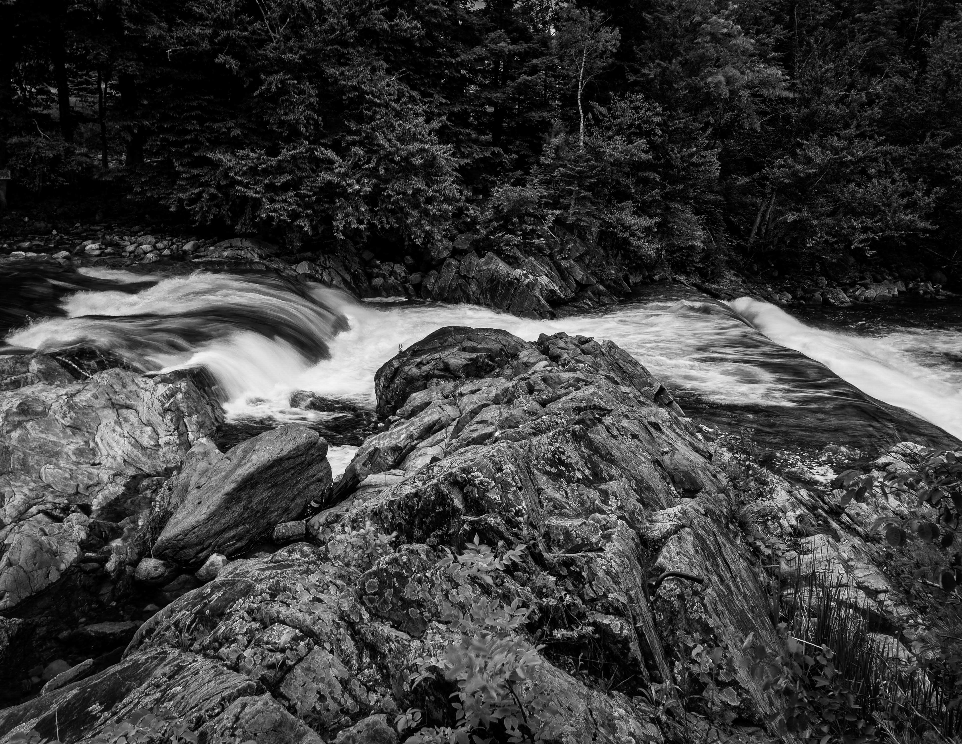 Falls at Swiftwater Covered Bridge No3