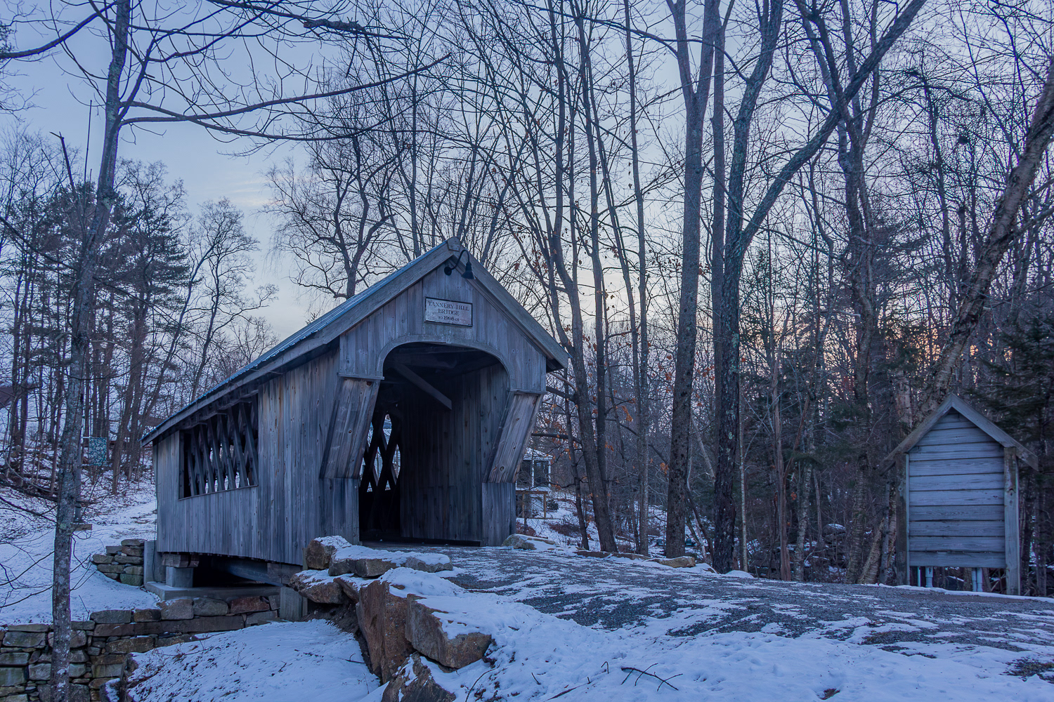January - Tannery Hill Covered Bridge, Gilford, NH No2