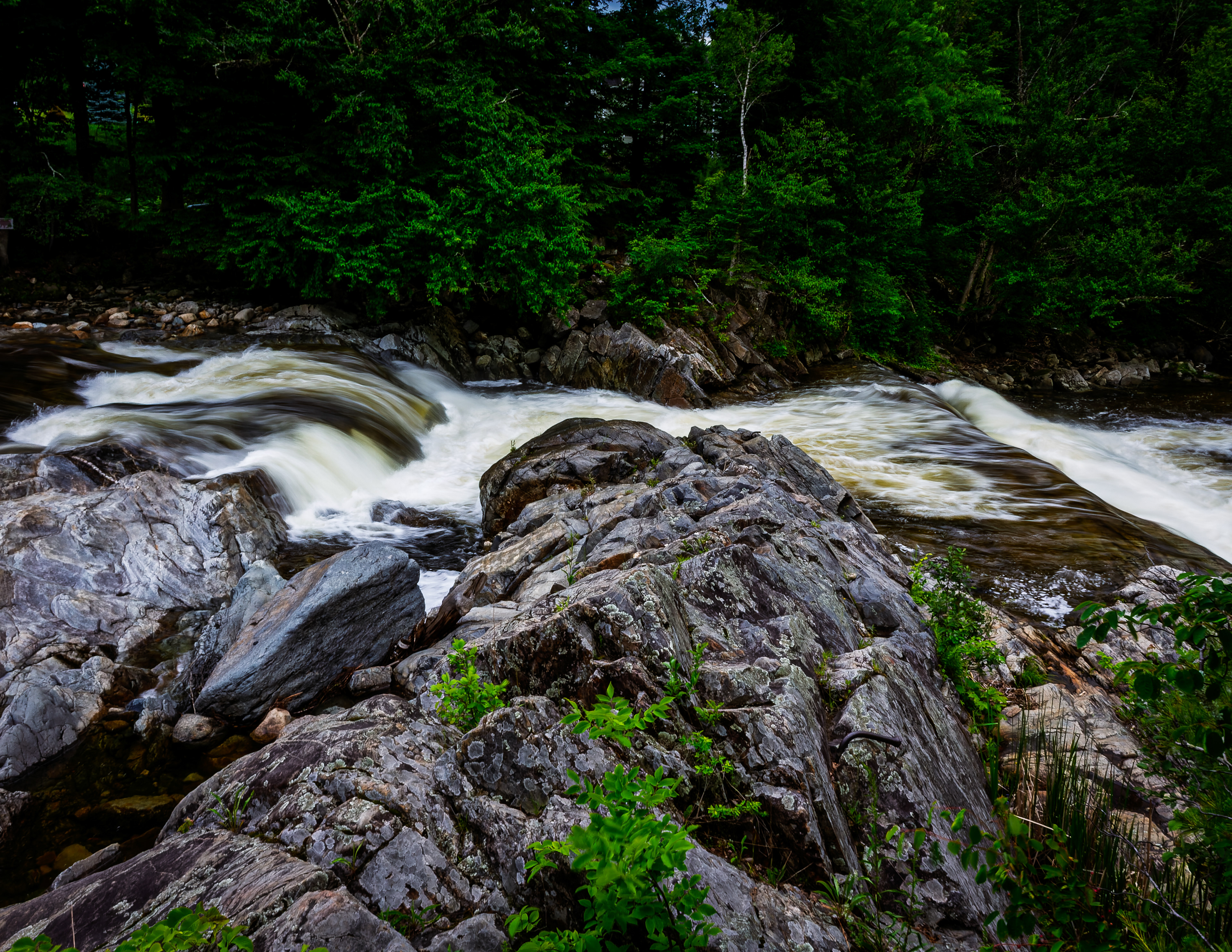 Falls at Swiftwater Covered Bridge No4