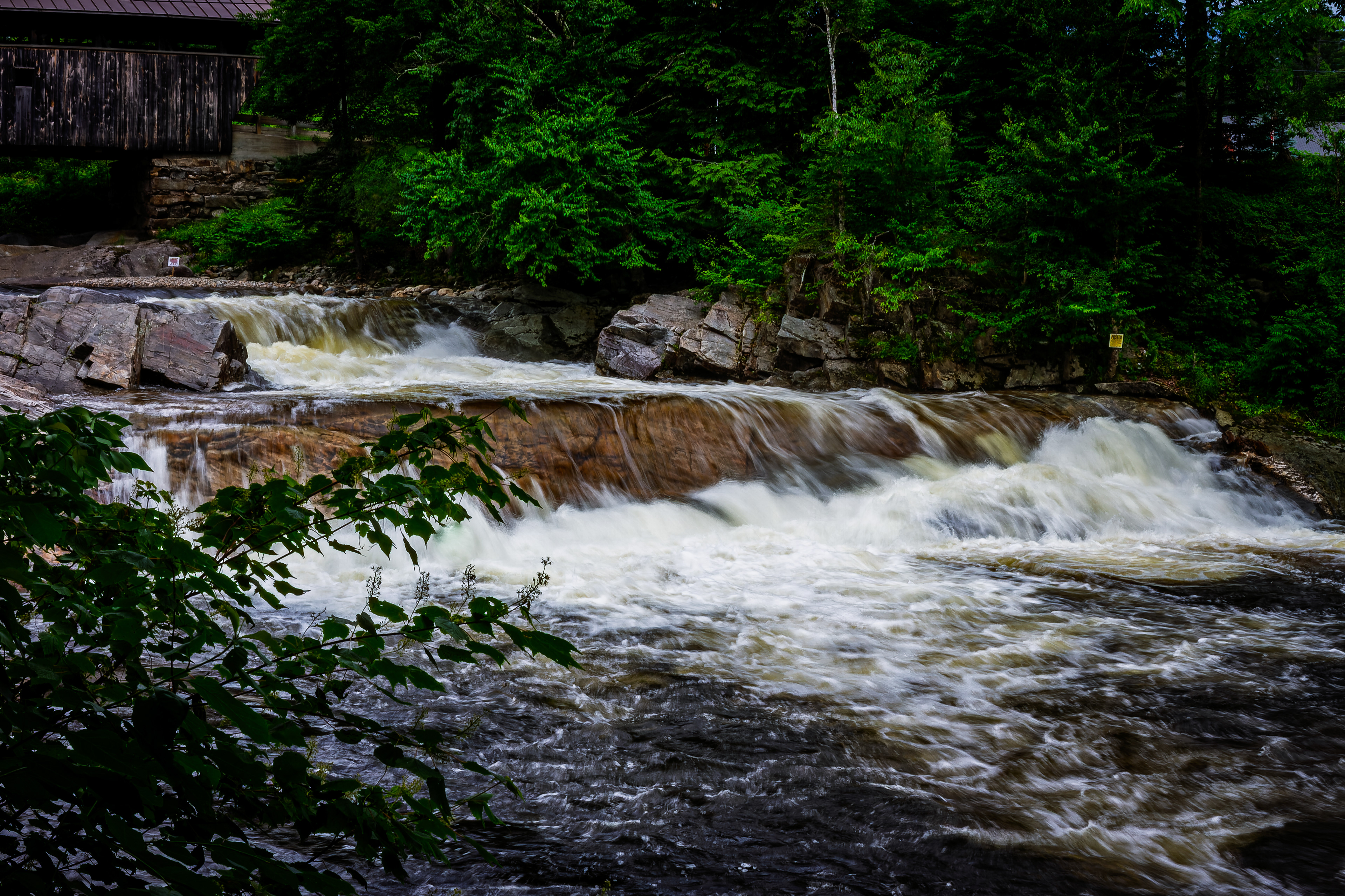 Falls at Swiftwater Covered Bridge No8
