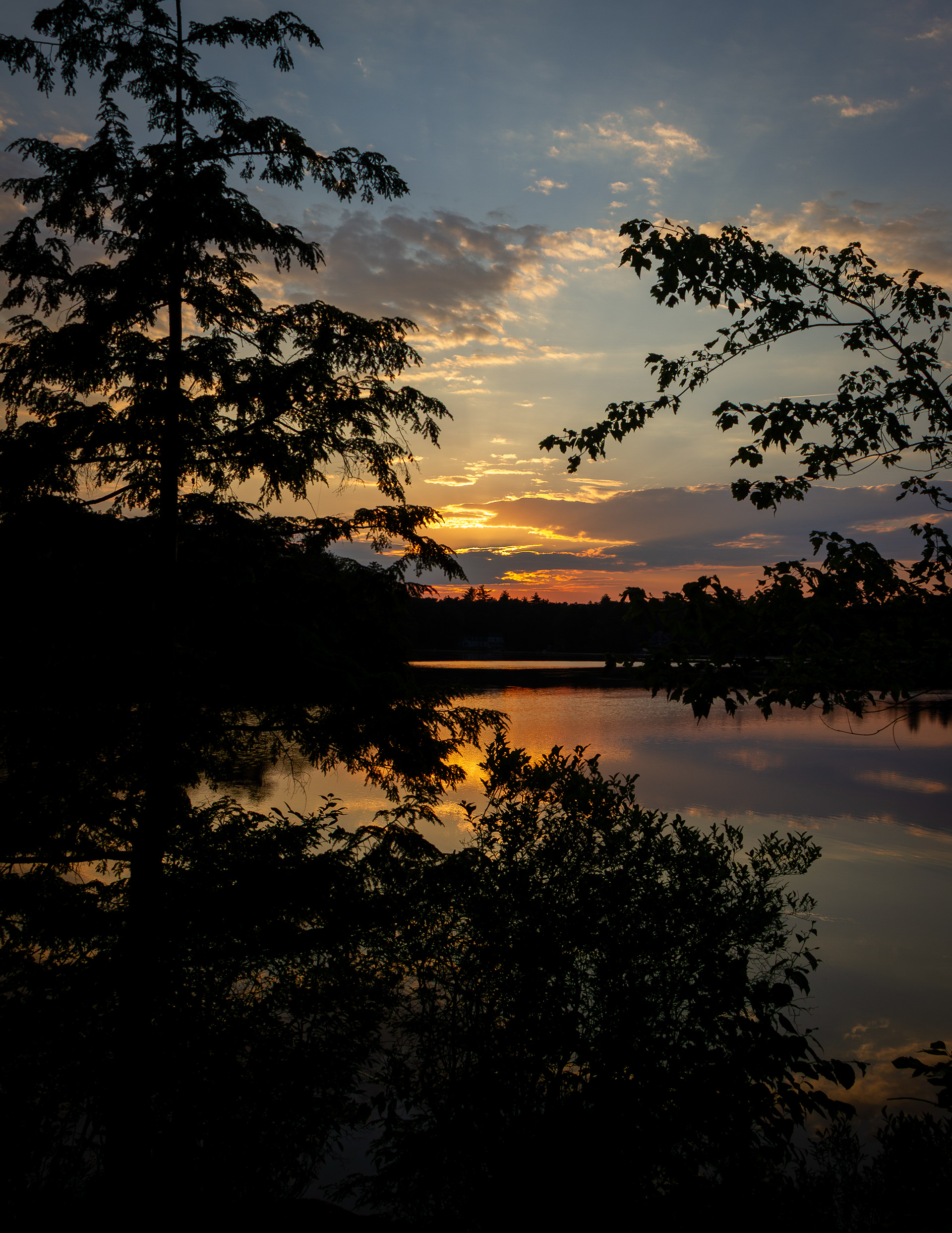 Shellcamp Pond Sunset No3 - July 6, 2025