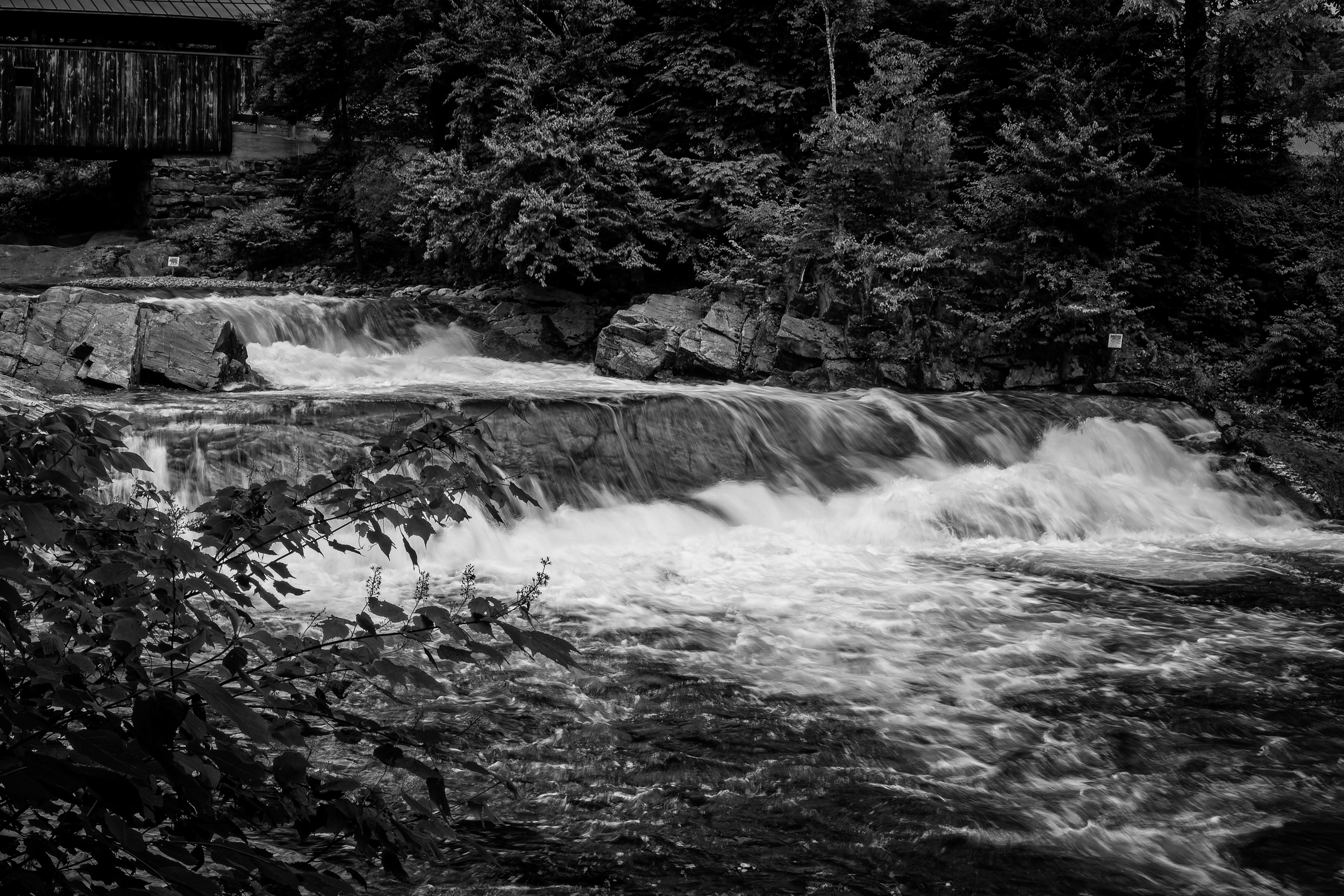 Falls at Swiftwater Covered Bridge No7