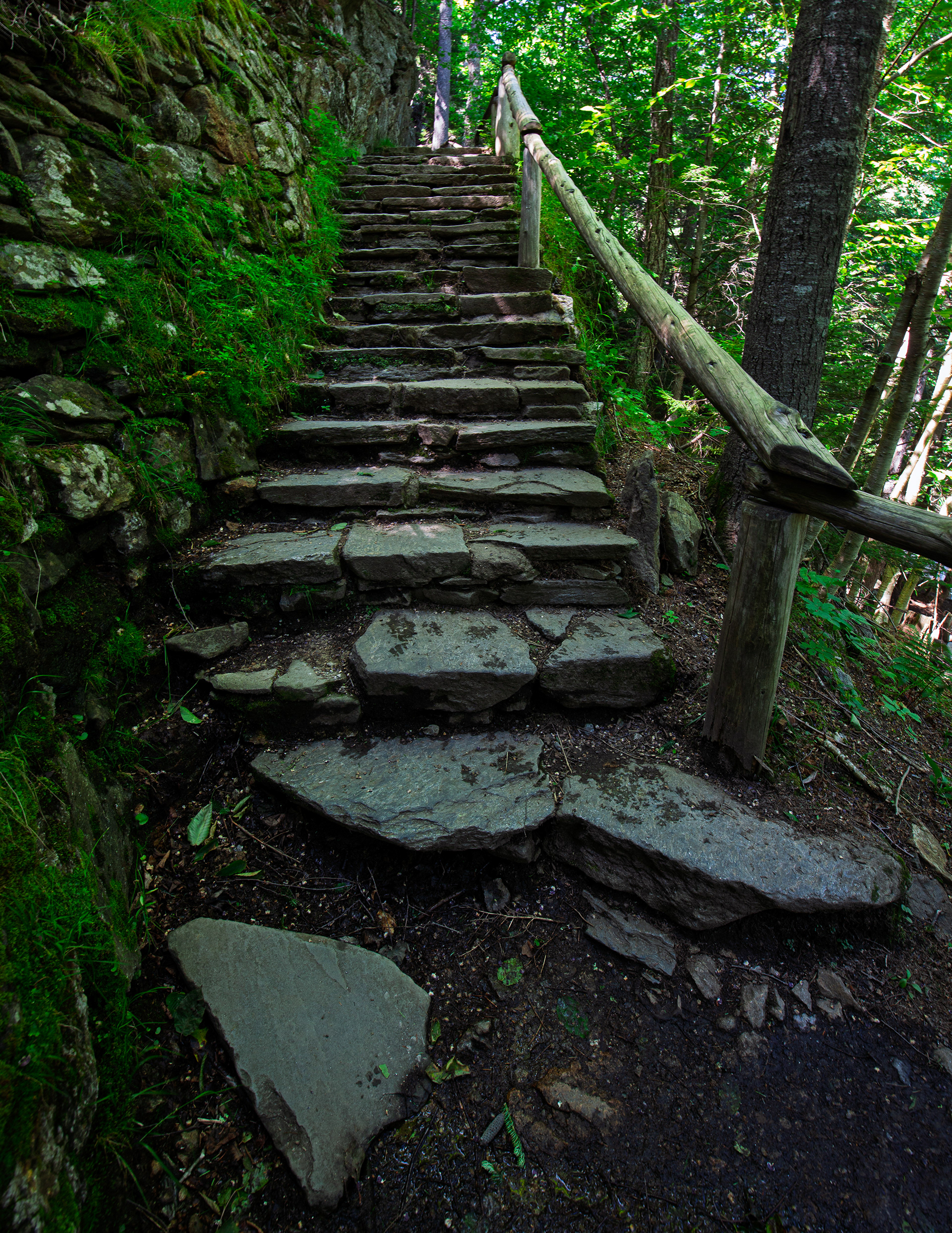 Stairs at Glen Ellis Falls No2