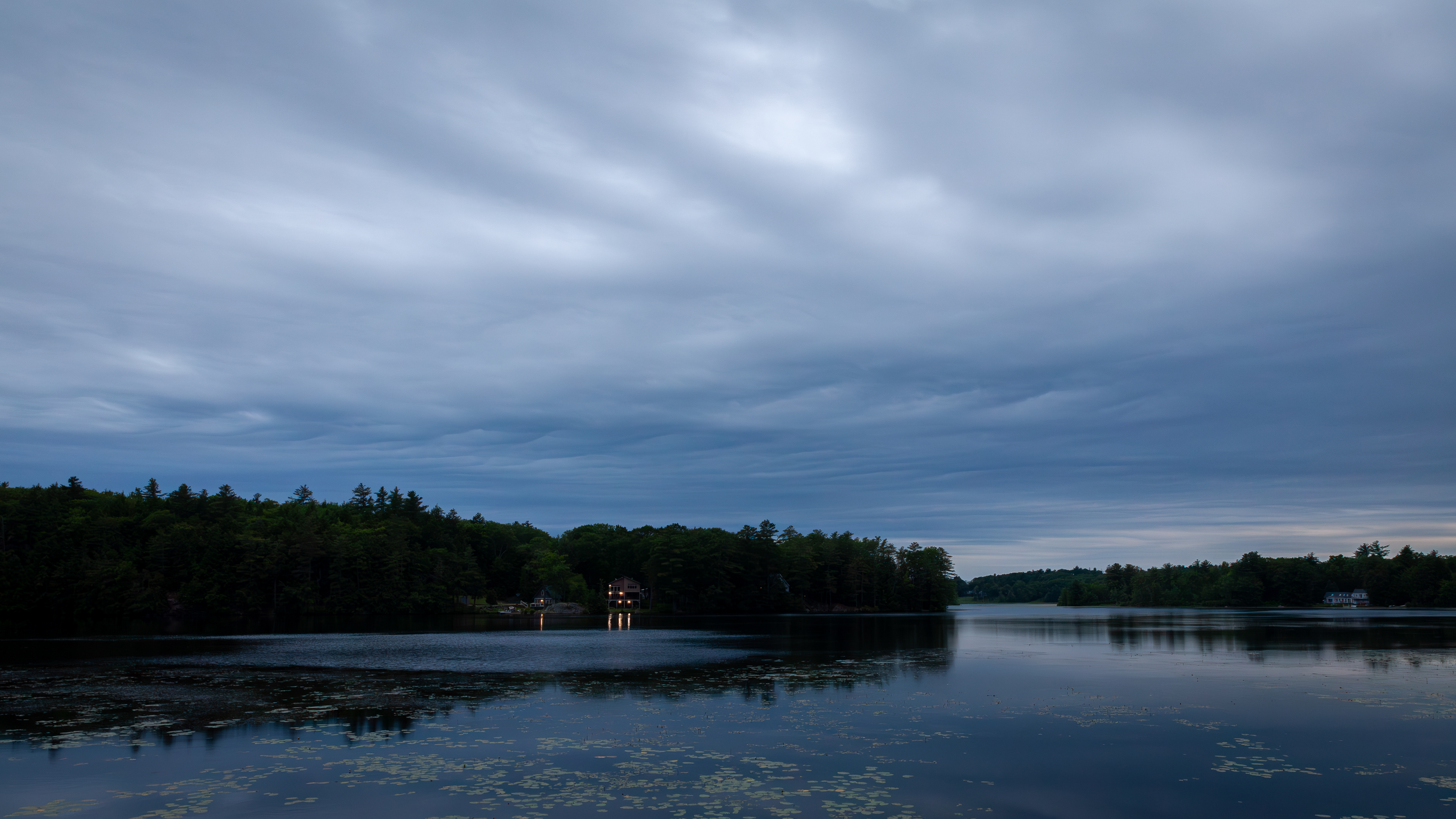 Shellcamp Pond Blue Hour No6