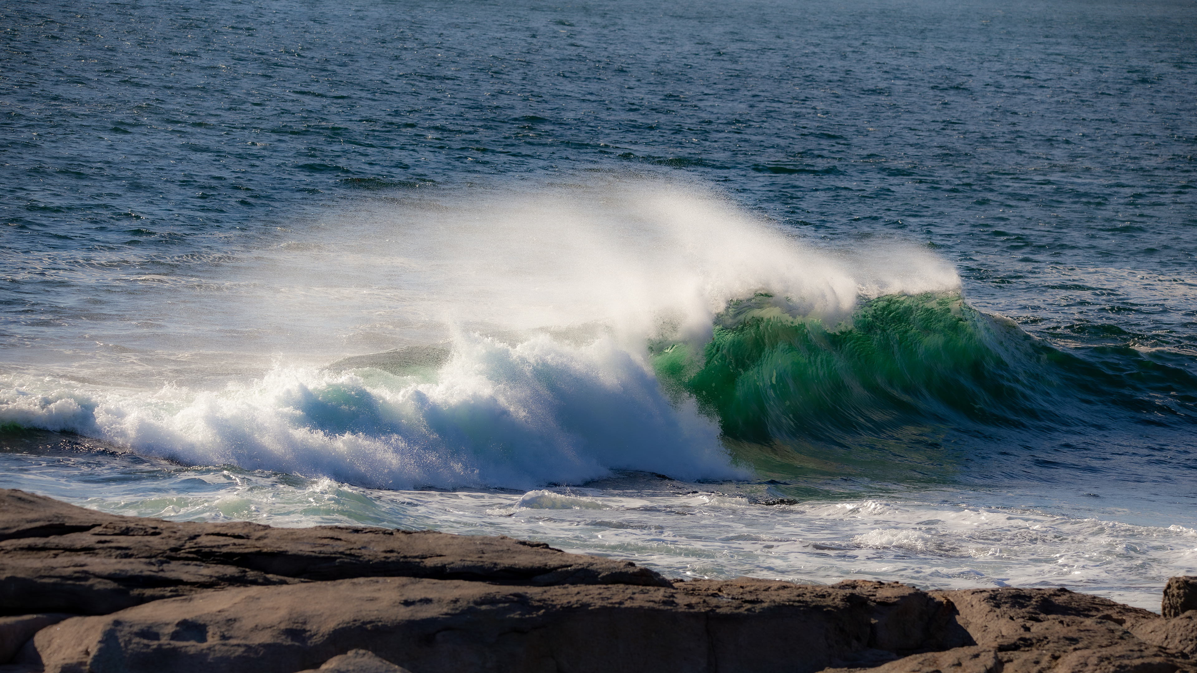 Waves Crashing into Sohier Park