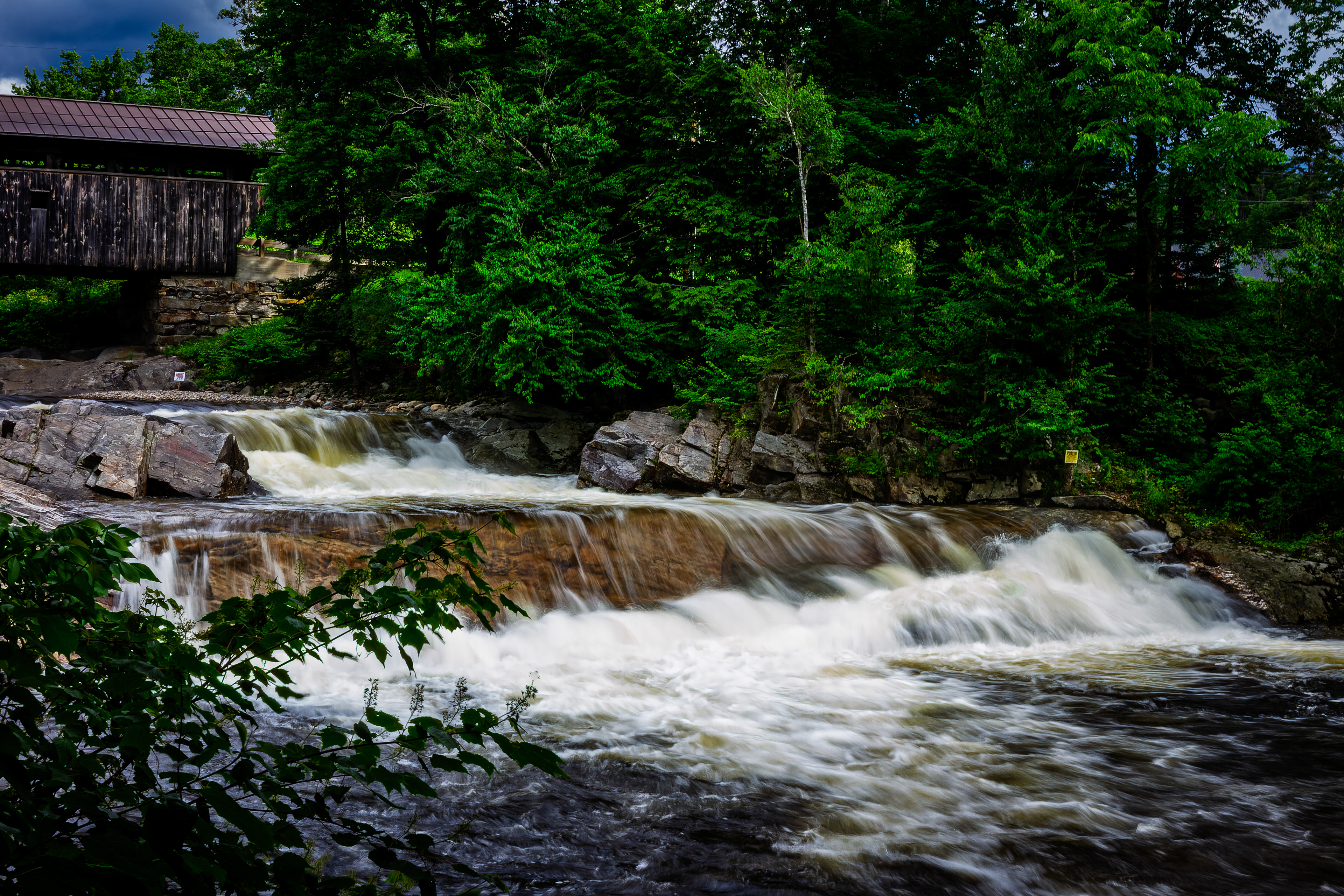 Falls at Swiftwater Covered Bridge No6