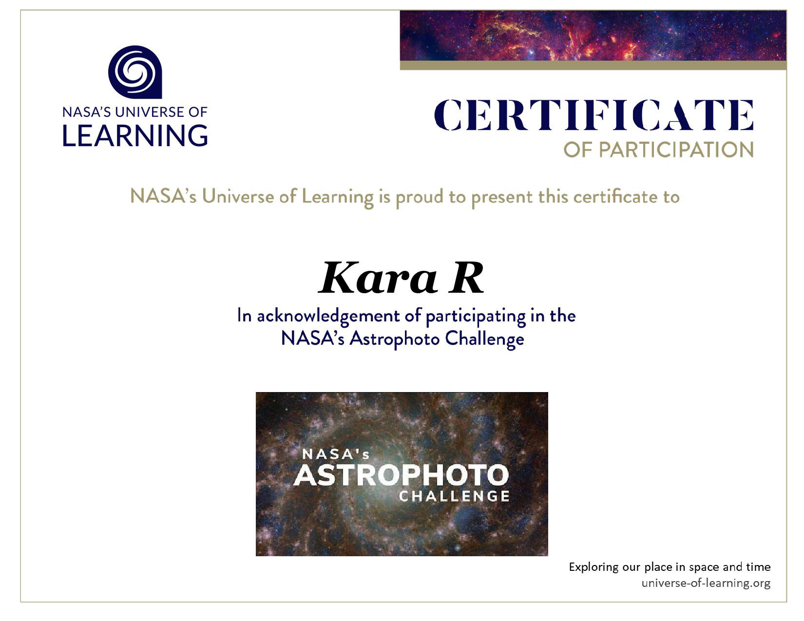 NASA's Universe of Learning