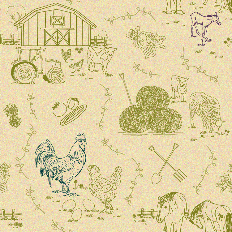 Farmyard Toile