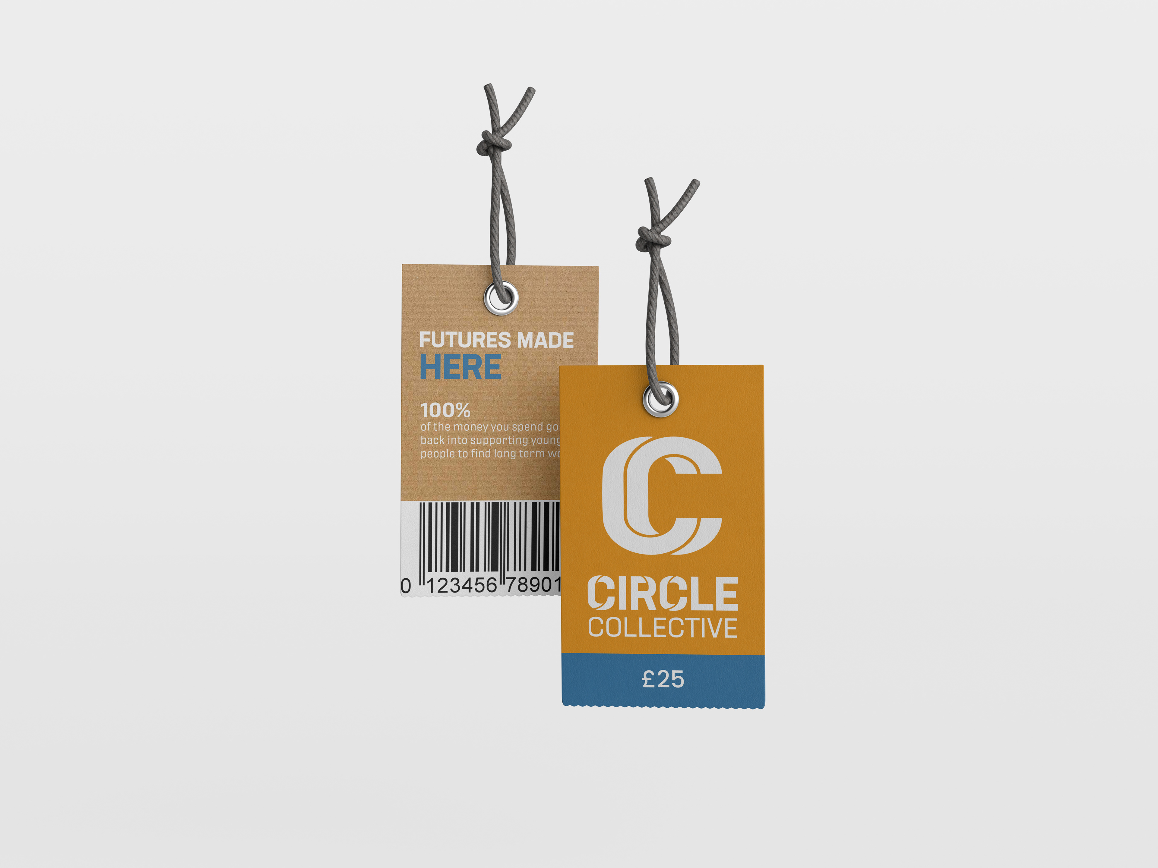 In-store sales tag mockup.