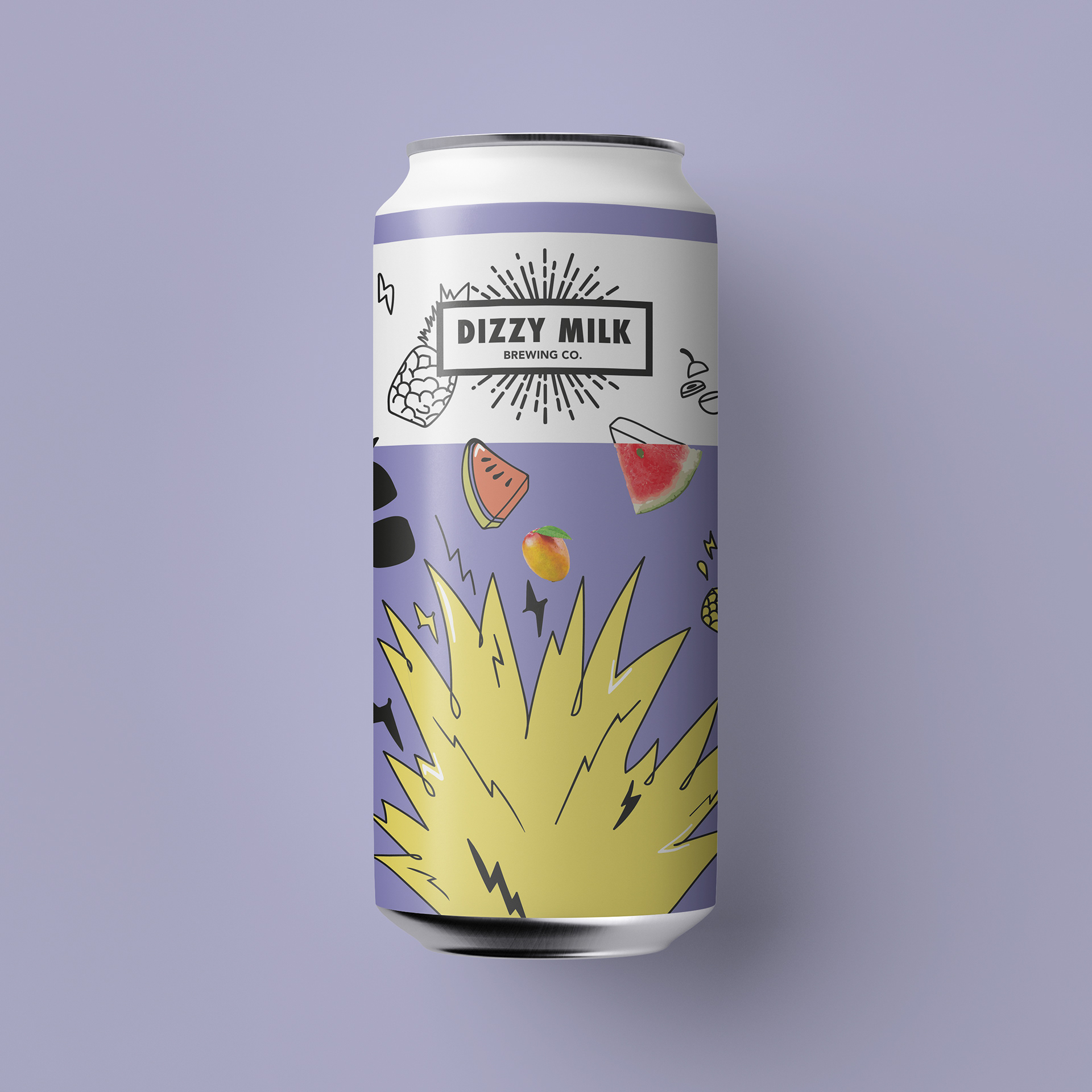 Front view of the 'Must-Get Juice' beer label.