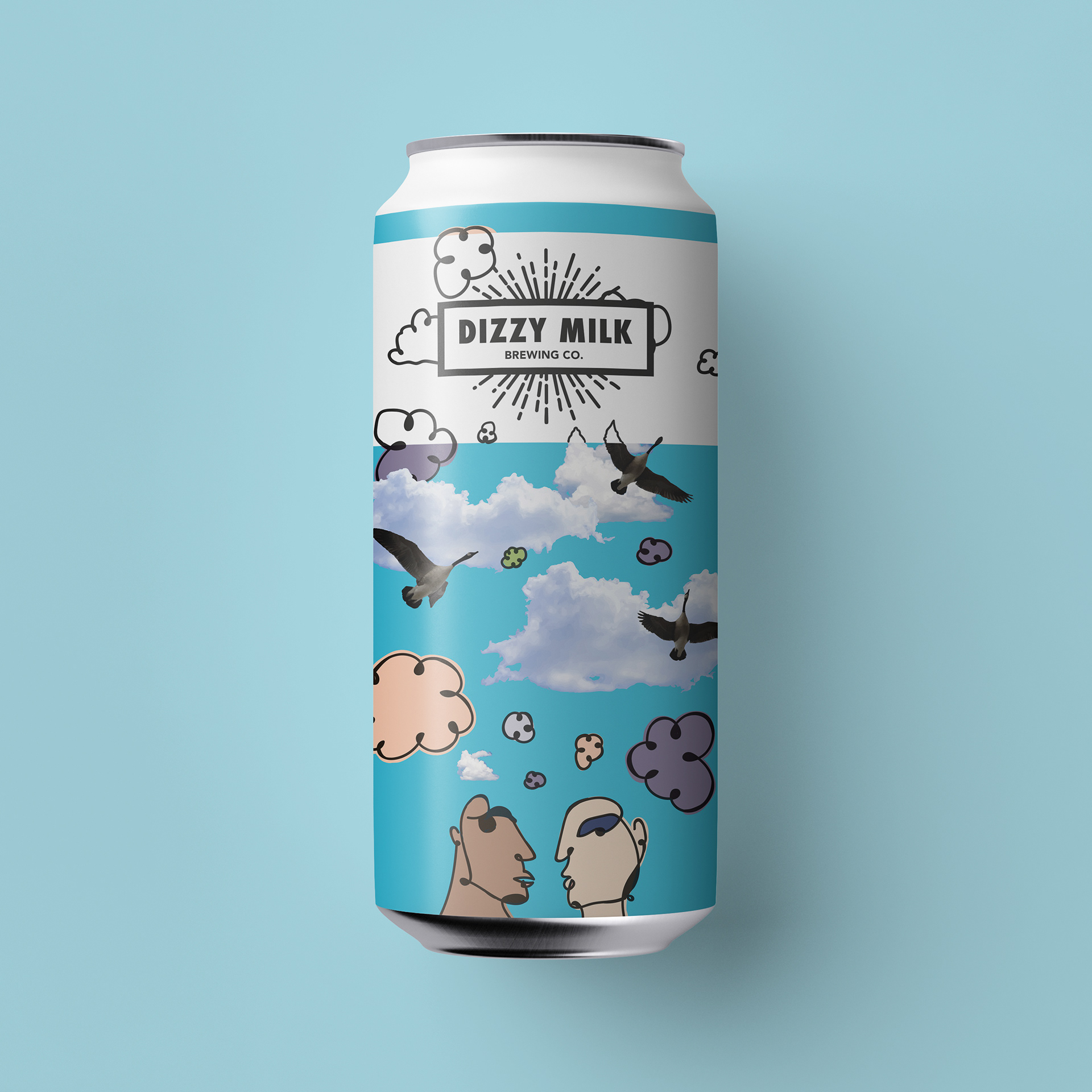 Front view of the 'Guesswork' beer label.