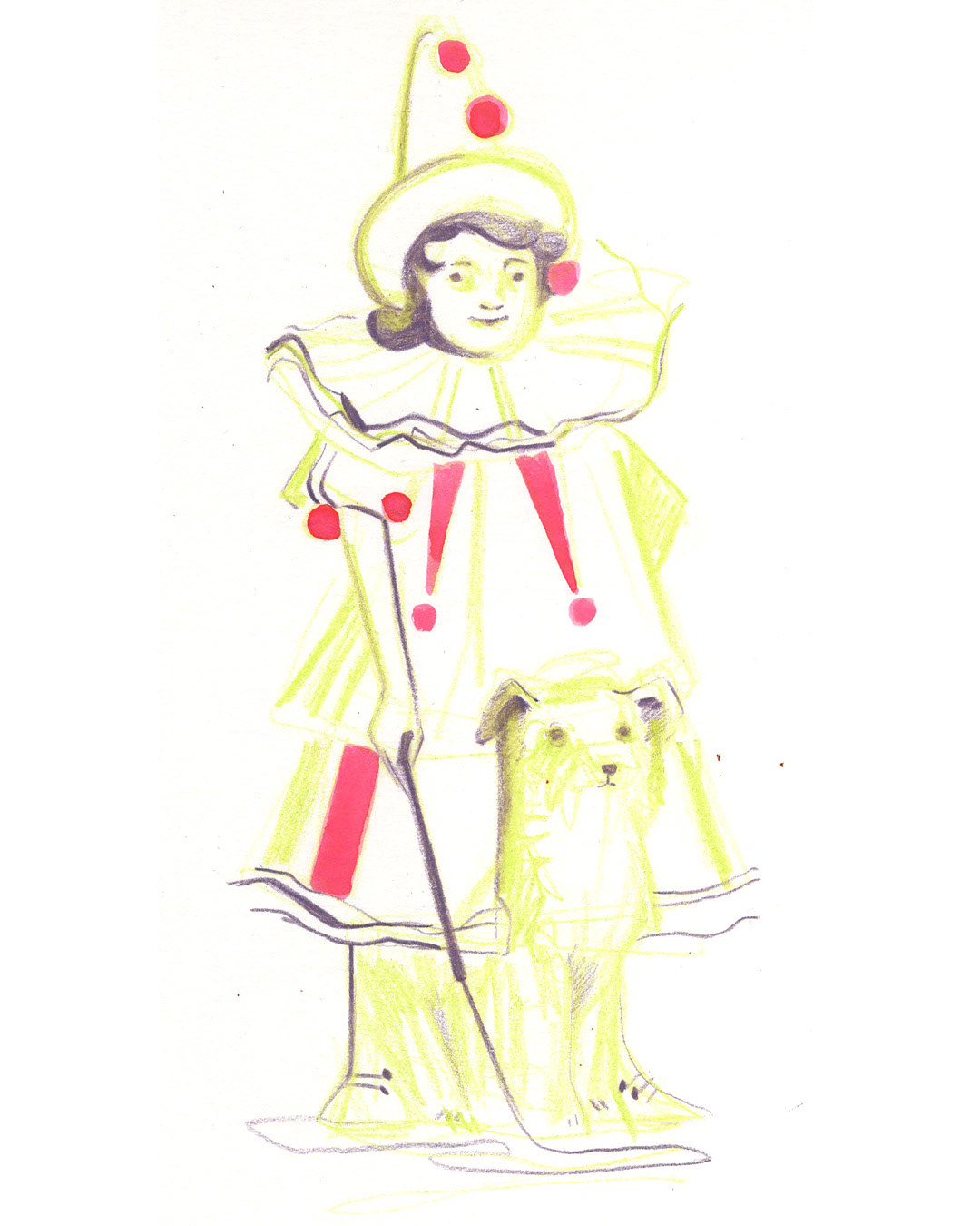 Spooky sketchbook, ink and pencils