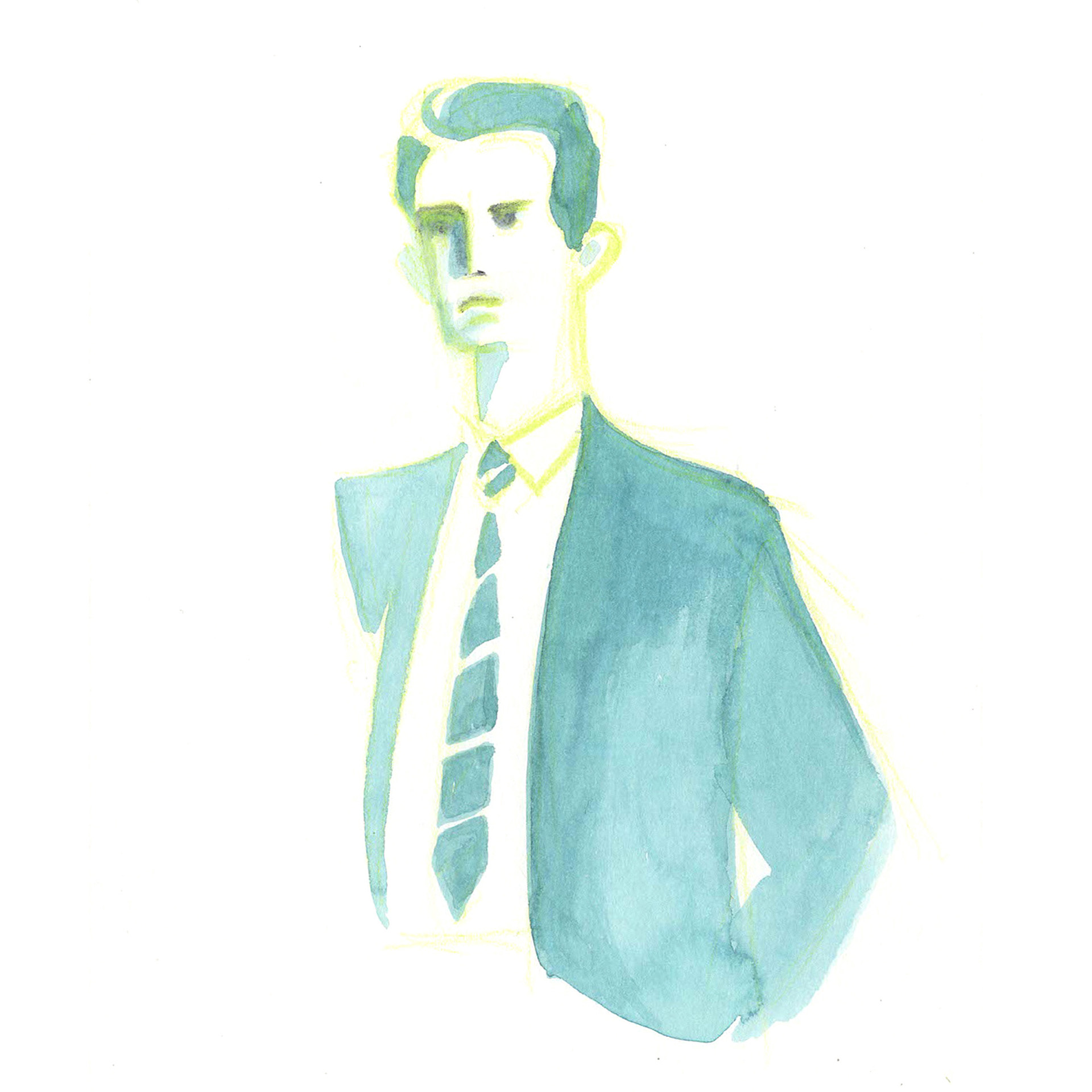 Twin Peaks, ink and pencils