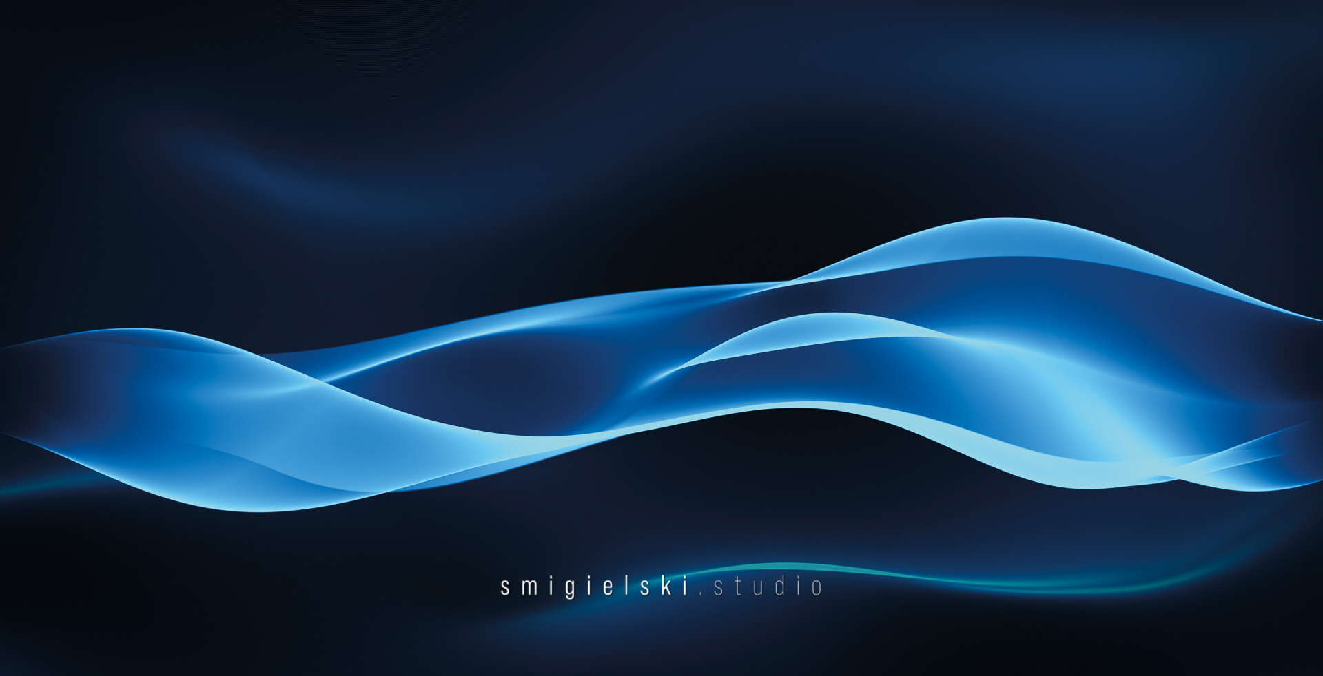 3D waving abstract background