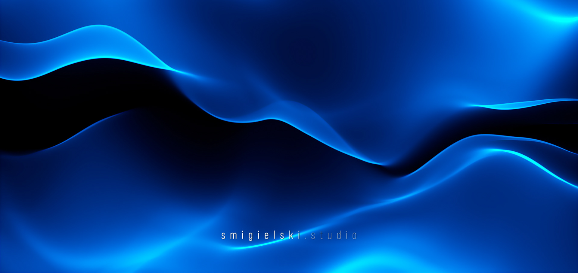 3D waving abstract background