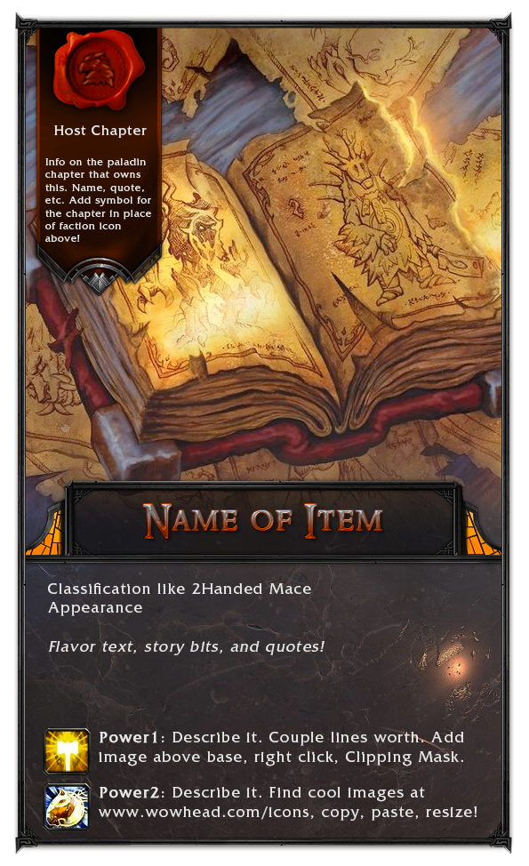 Item Card Template