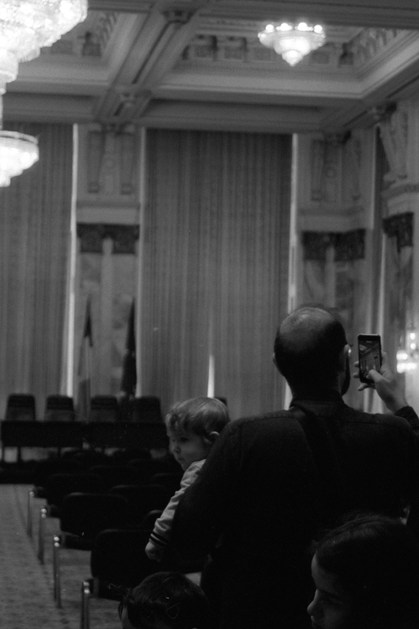 Palatul Parlamentului on Cinestill BwXX at 800