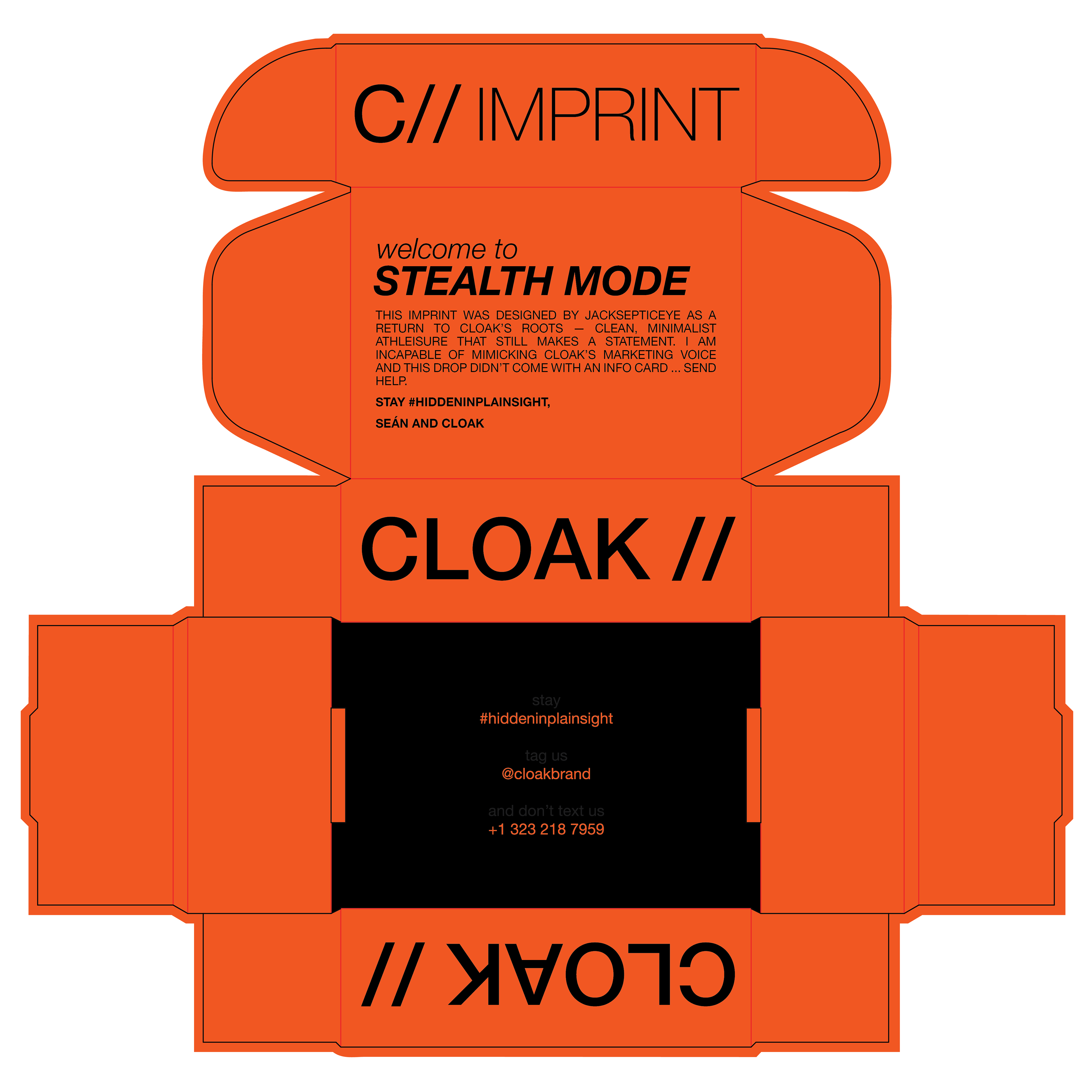 Interior box diecut