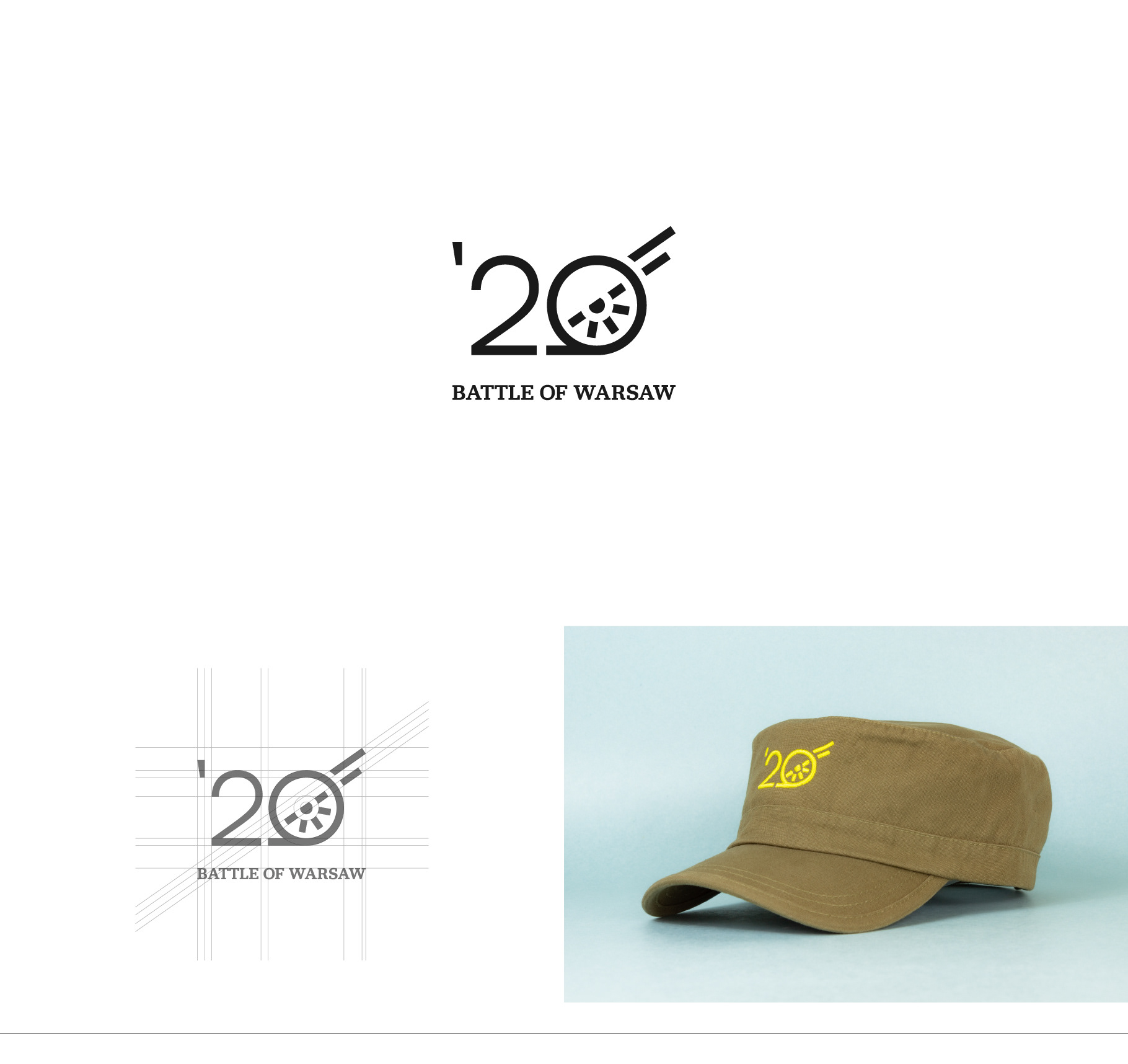 Commemorative emblem and logo design for the centenary of the Battle of Warsaw 1920, graphic design by creepart.