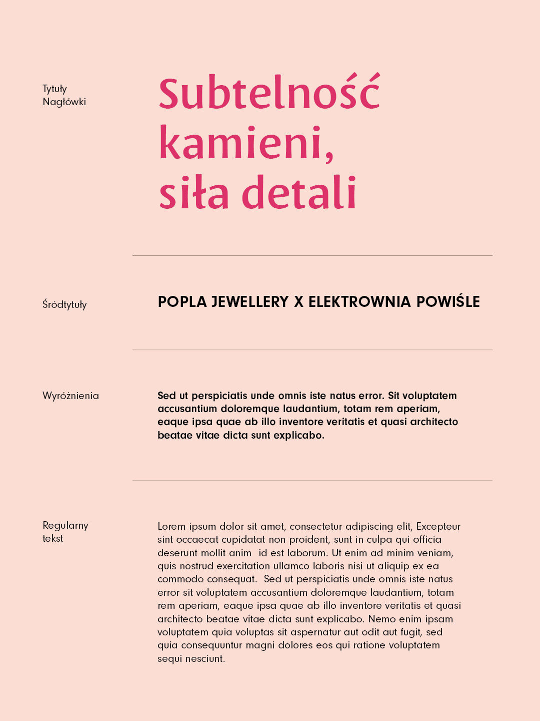Typography specification showing Leksa Sans and Neuzeit-Grotesk in visual communication.