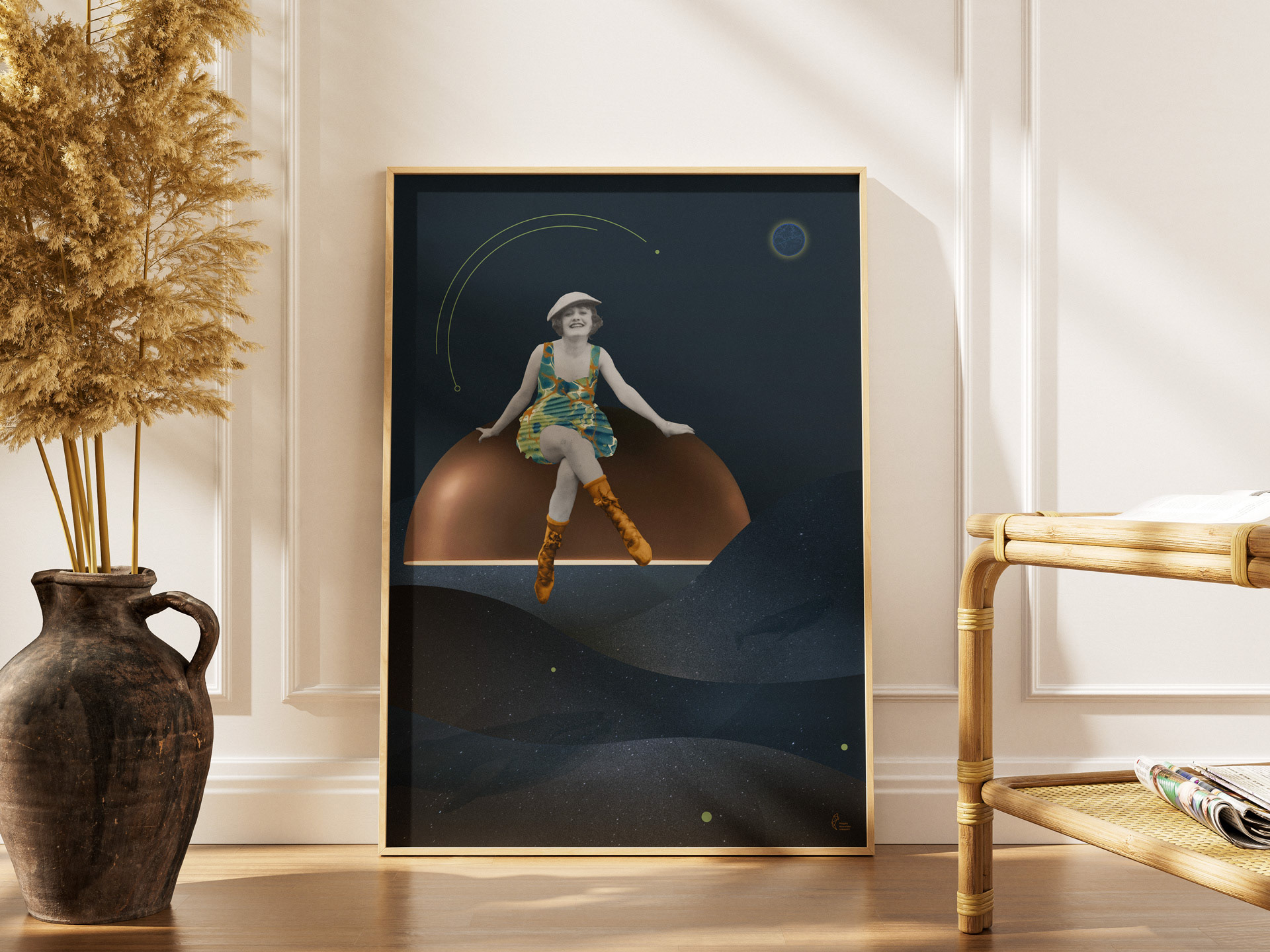 Art direction and digital collage for Domarex – lighting product visualisation.