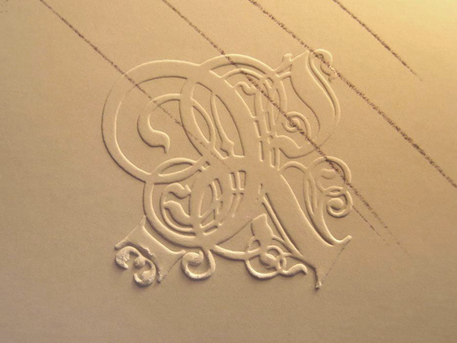 embossing front
