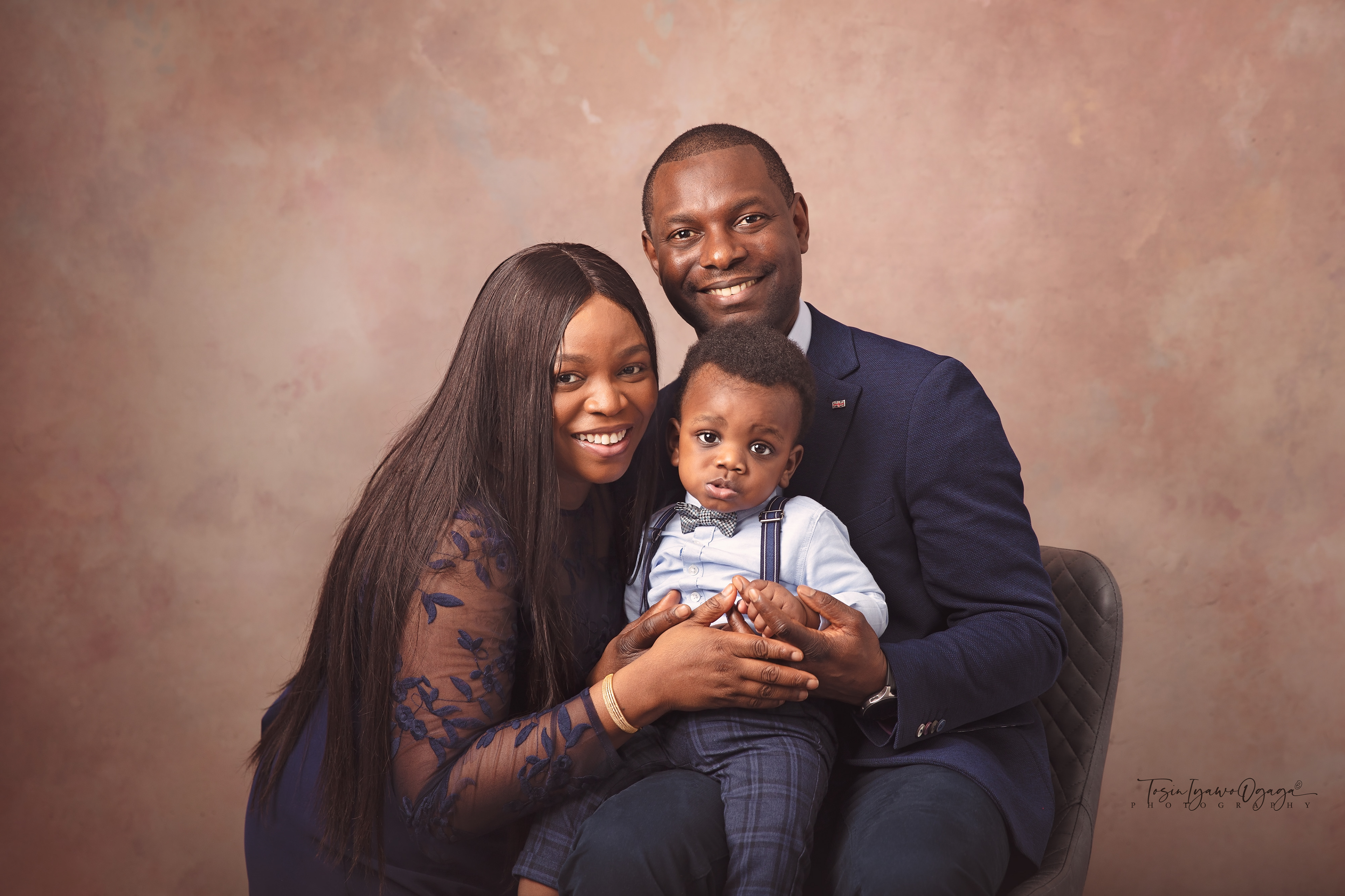 Family of 3 portrait by TIO Photography
