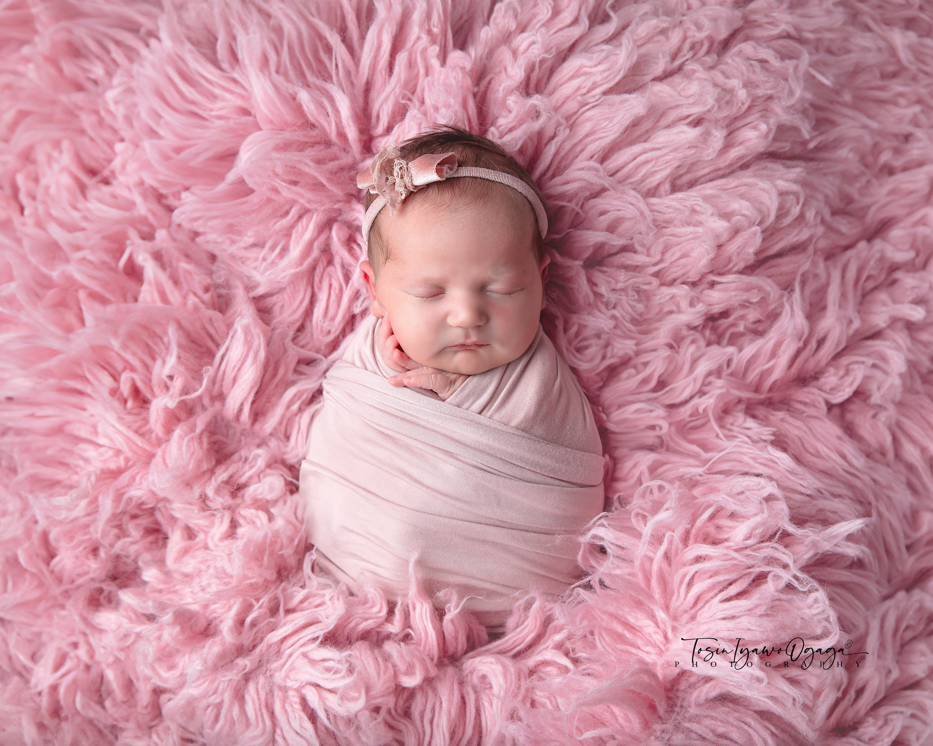 Wrapped in Pink NEWBORN by TIO Photography