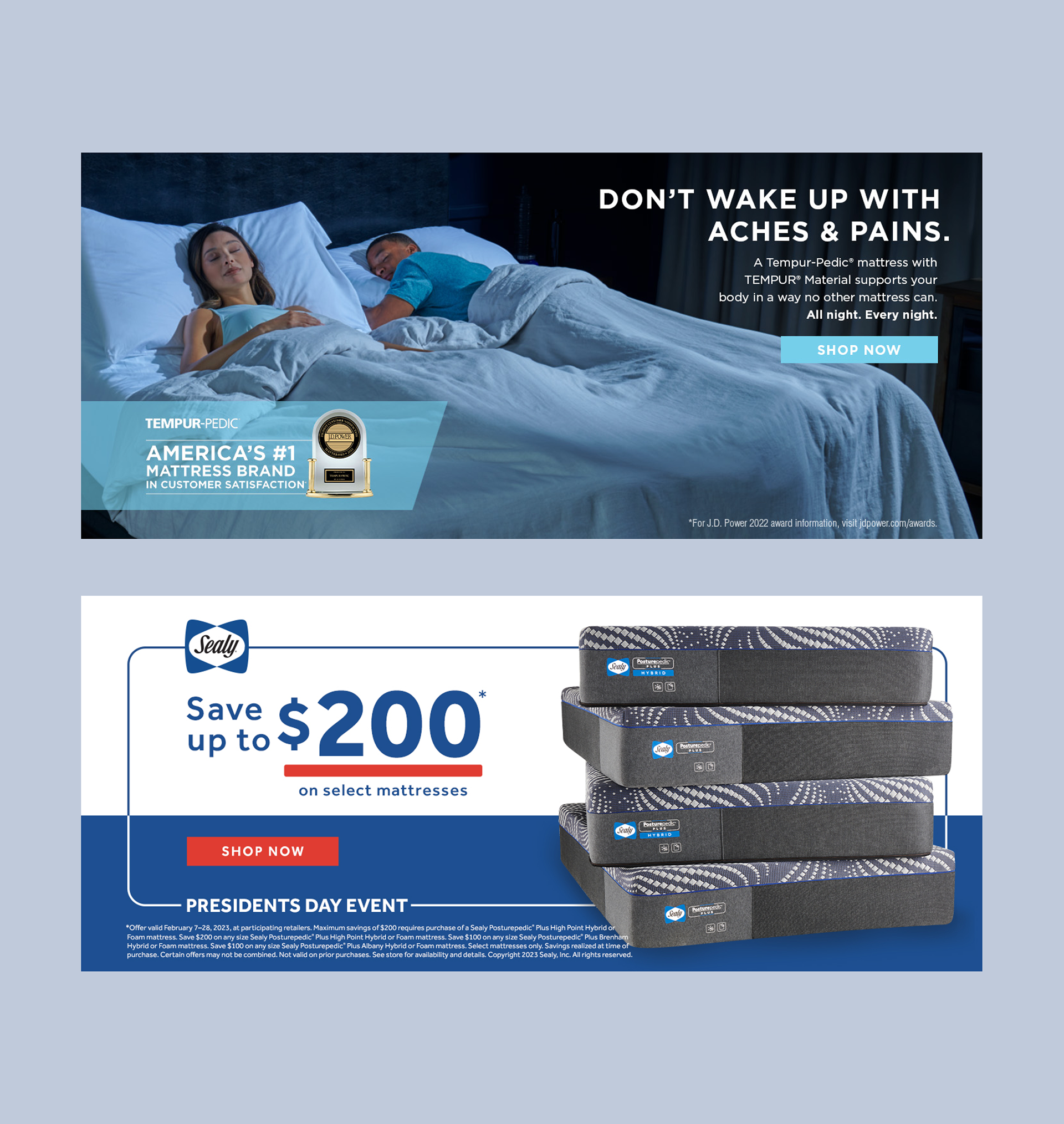 Homepage Banners