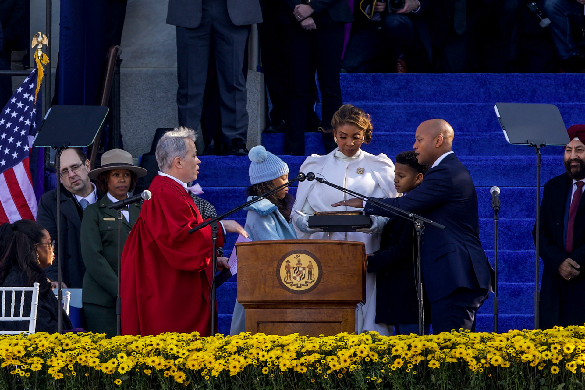 Wes Moore sworn-in as governor on January 18, 2023