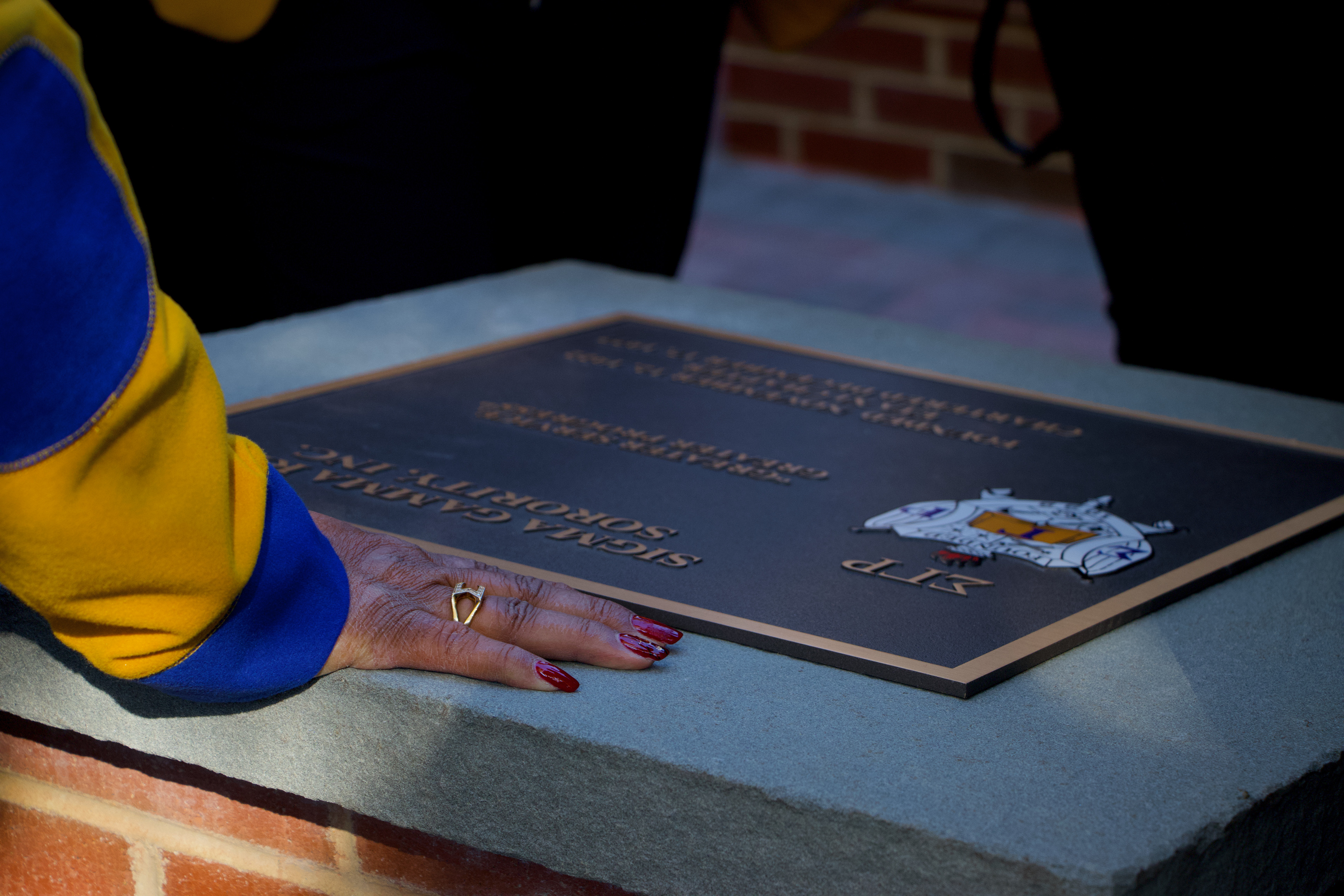 Chapman Quad Divine Nine Walkway on Towson University campus. Ceremony held October 22, 2022