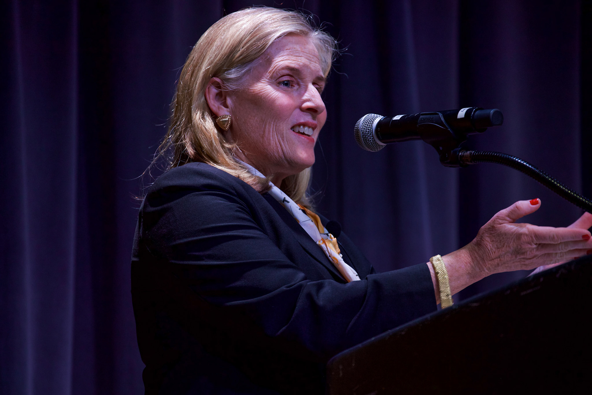 Presidential search committee member Ellen Fish
