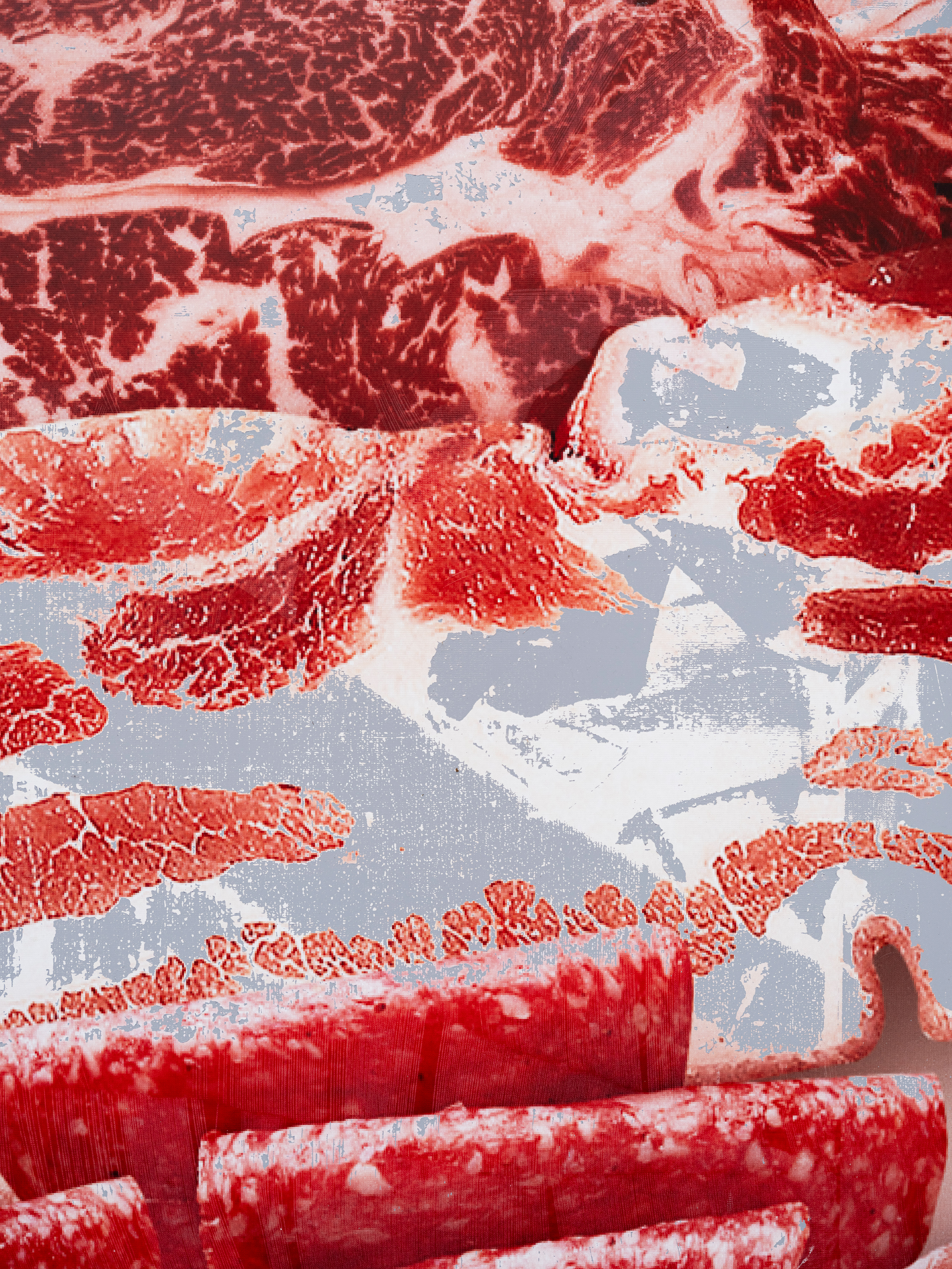 육고기, pigment print on canvas, 120X90X4cm, 2025