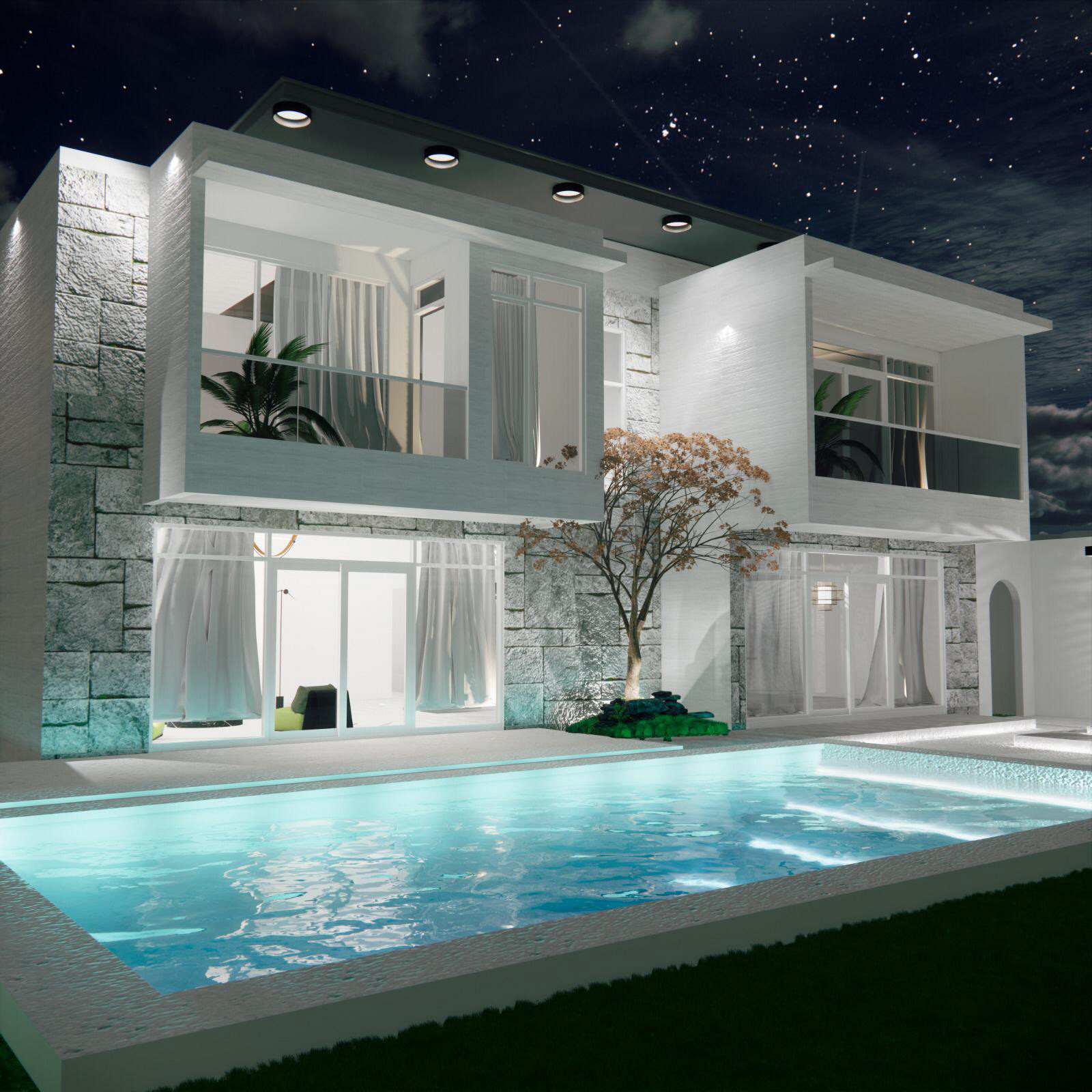 رهف أبو دقة- الحاسوب في العمارة- المشروع النهائي