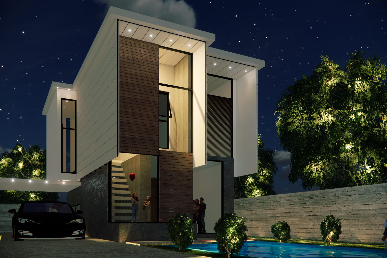 آية السقا-  الحاسوب في العمارة- المشروع النصفي