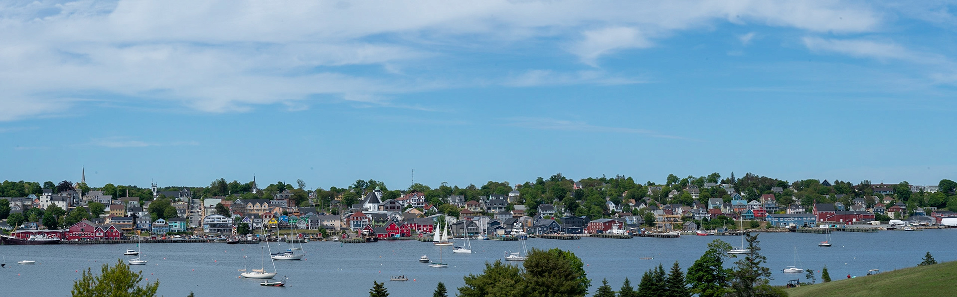 View of village from the Golf Club.