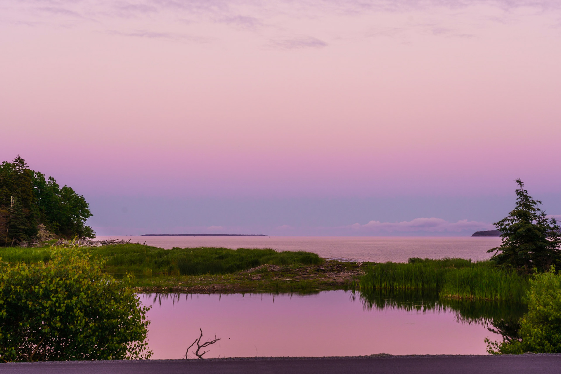 Sunset view from our Atlantic View Motel.