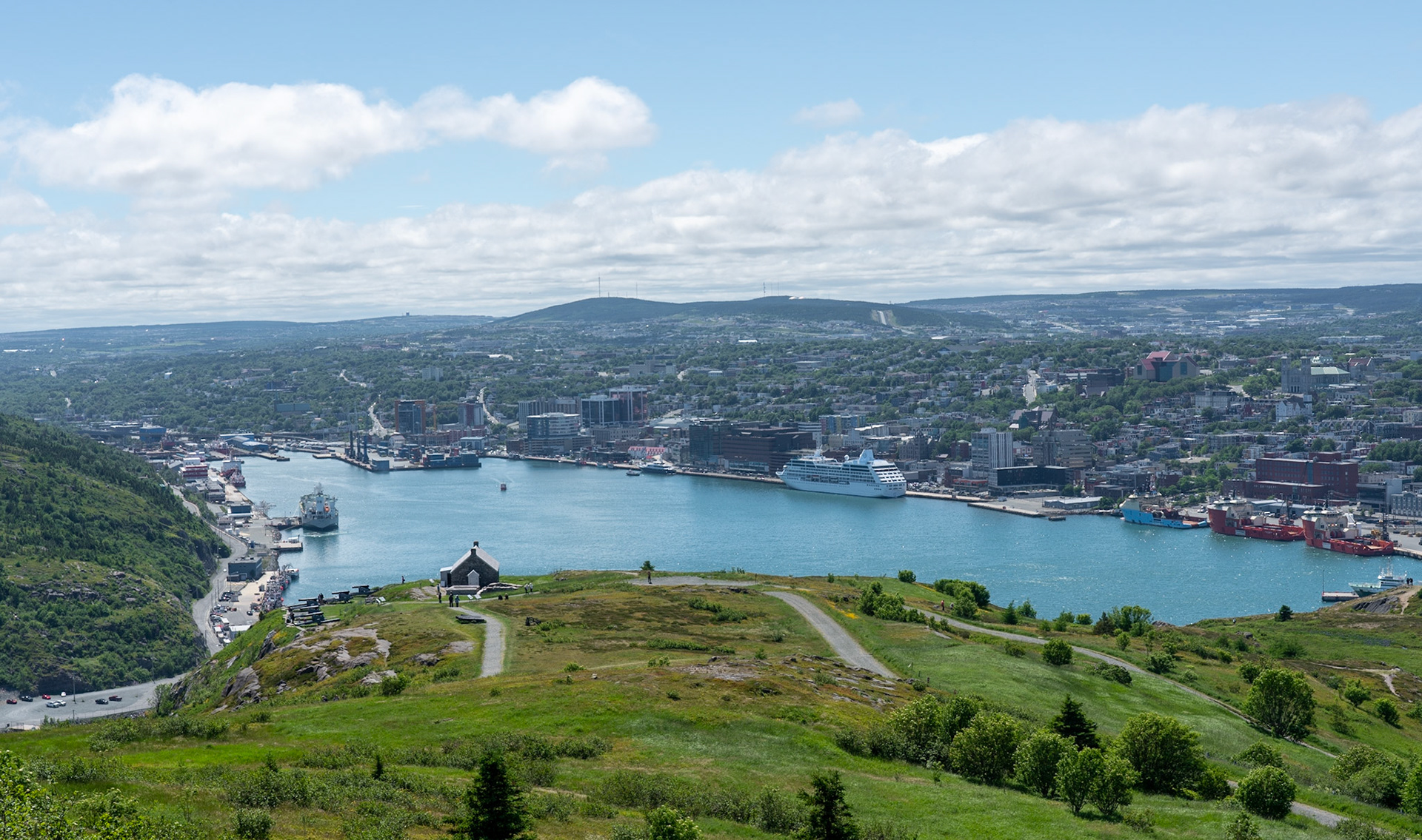 Above the city is Signal Hill with walking trails and the site of the first transatlantic wireless communication,