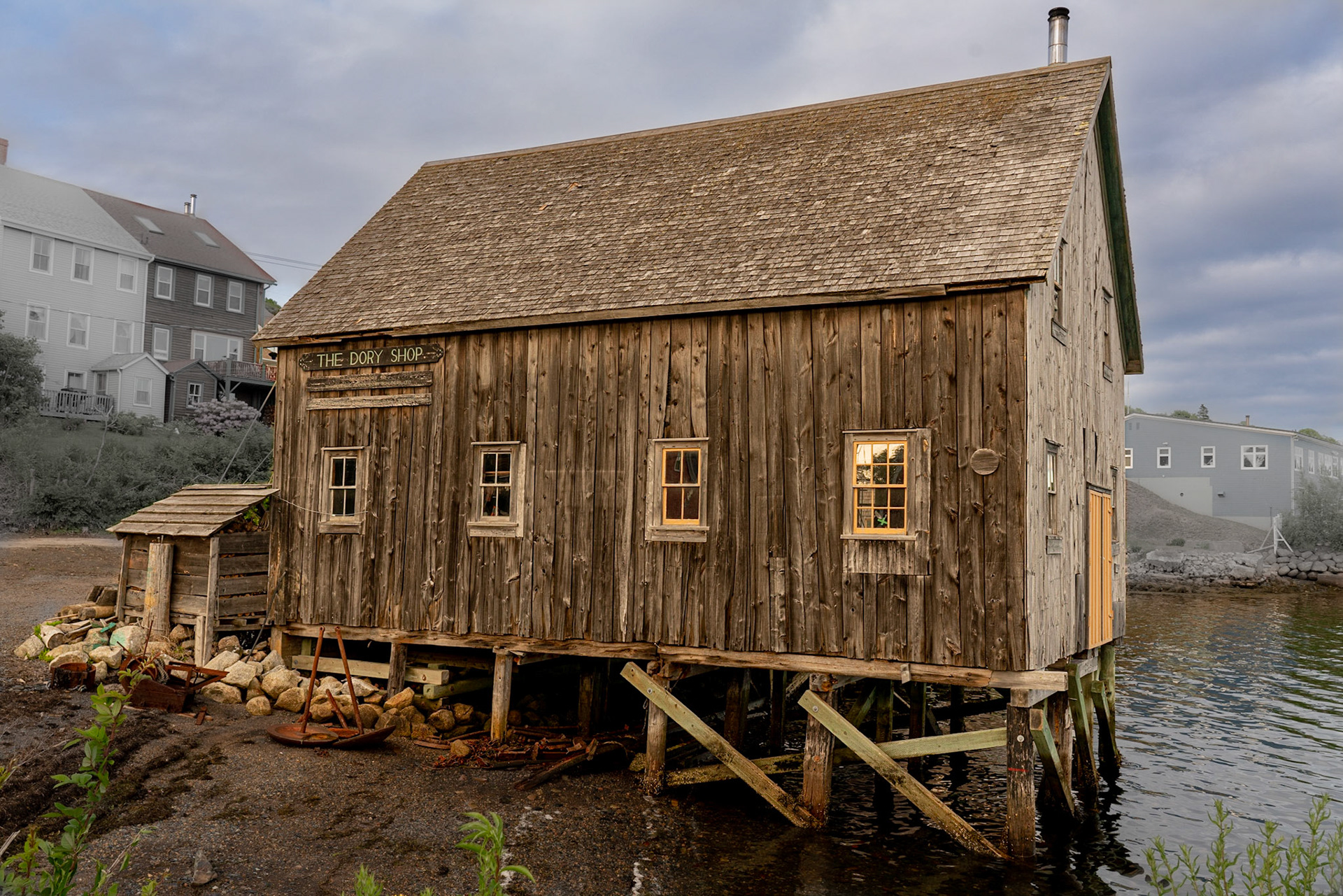 Lunenburg is a fishing villagebrightly painted British Colonial buildings built in the 1750s