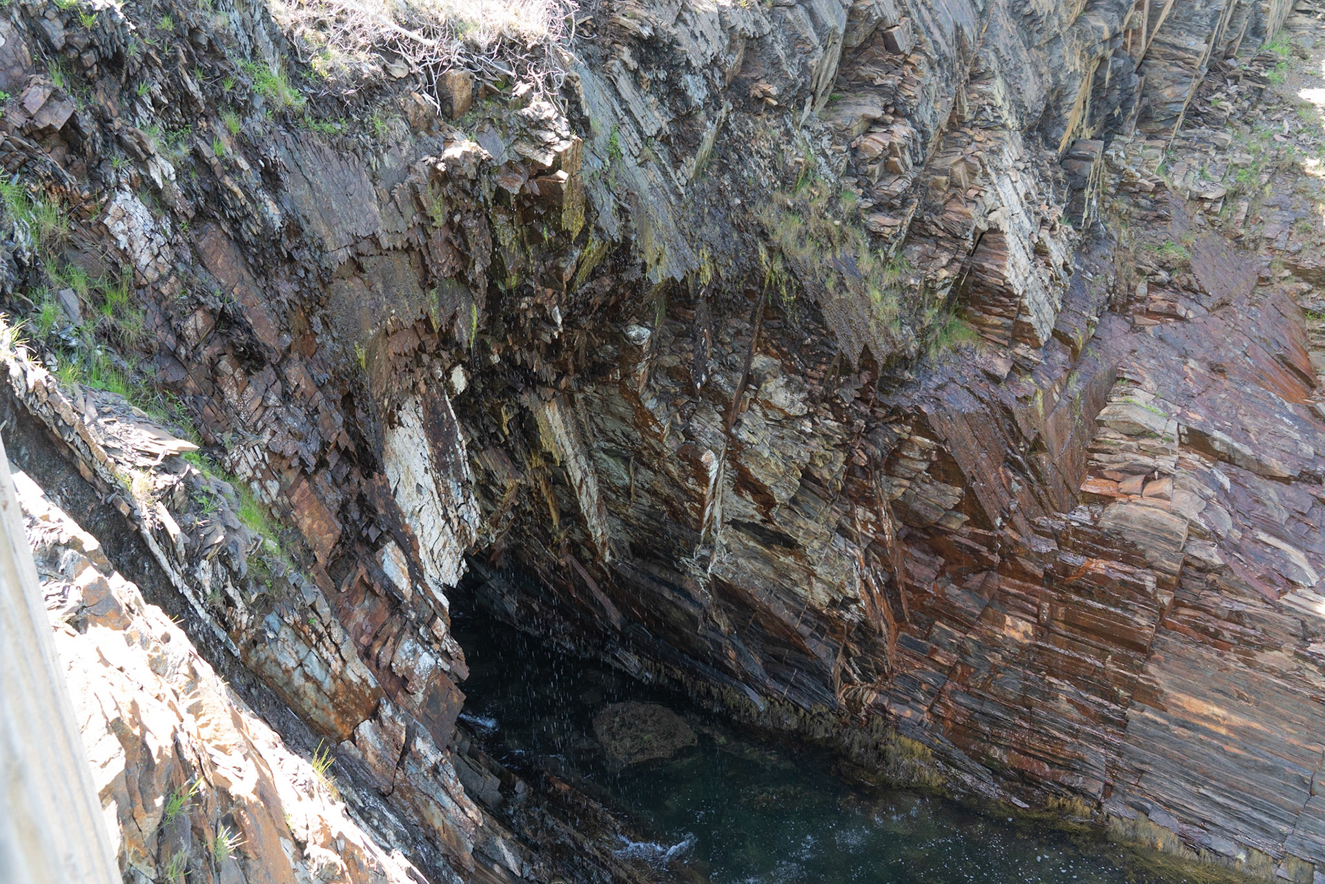 We heard the resounding boom created as the waves enter the cavern.