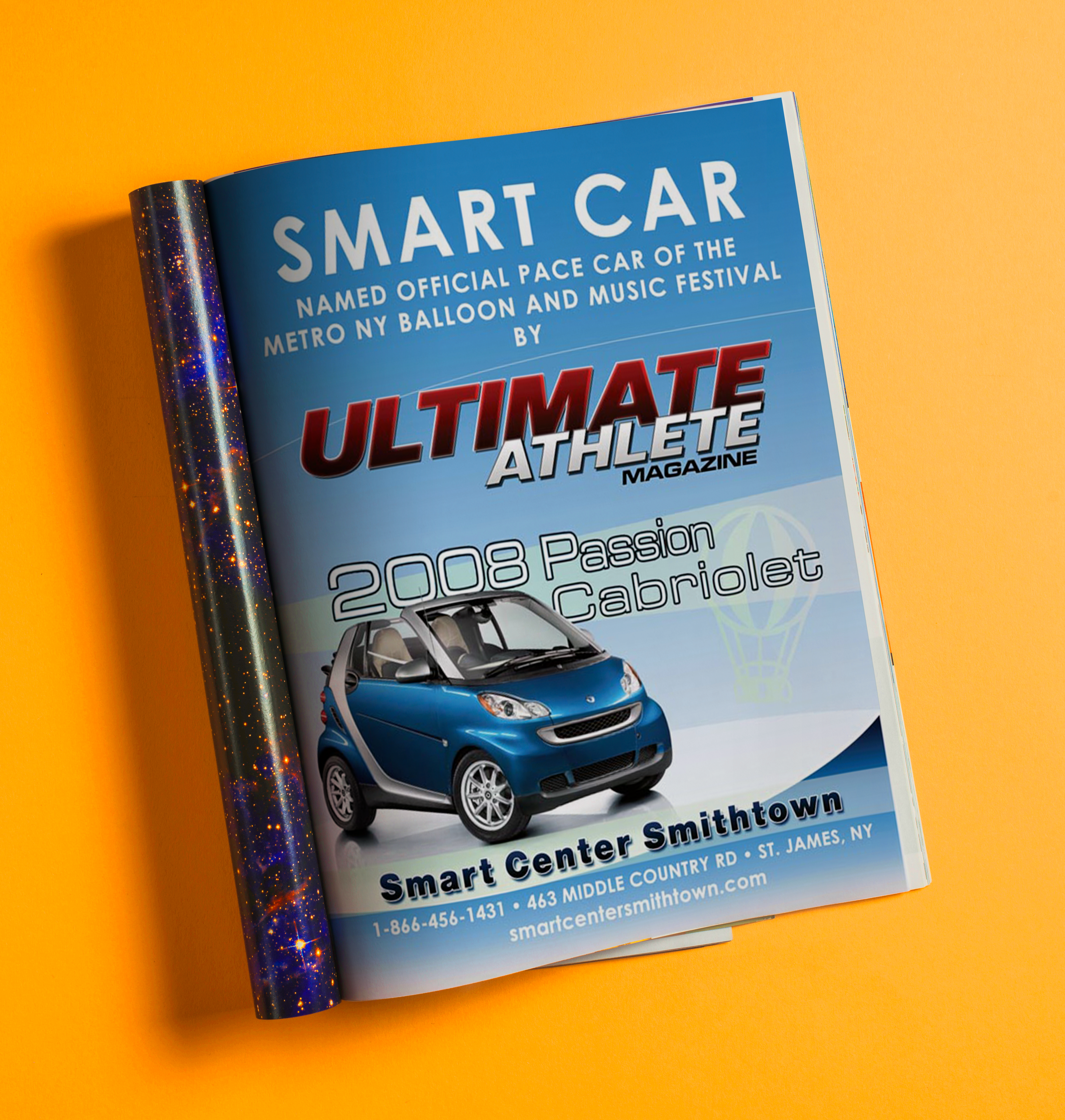 Smart Car Ad for 2008 Metro NY Balloon & Music Festival Guide