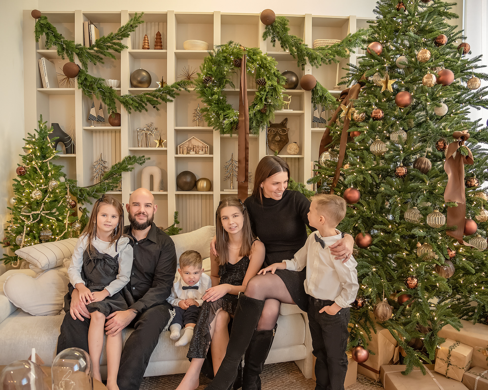Family Christmas portrait