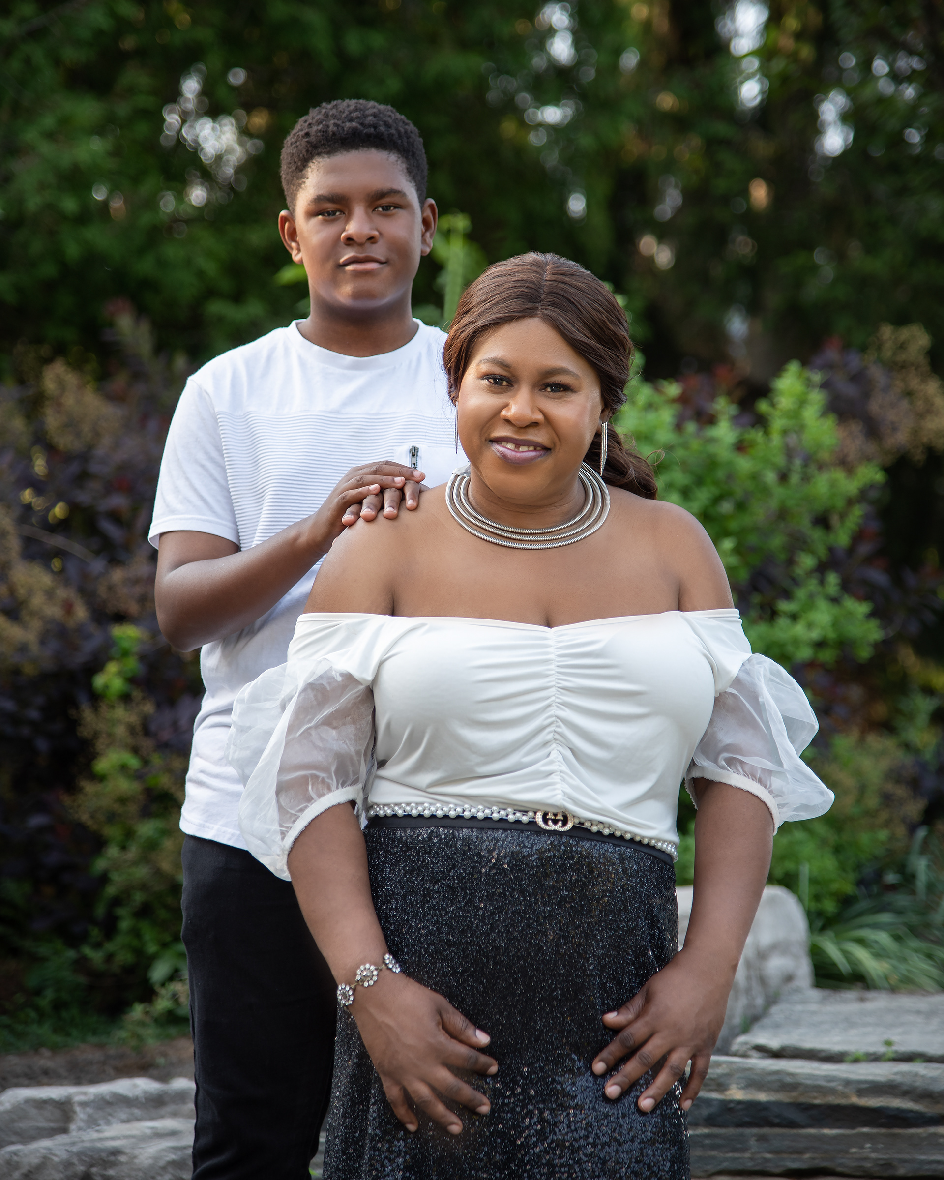 Outdoor Mother and Son Portrait