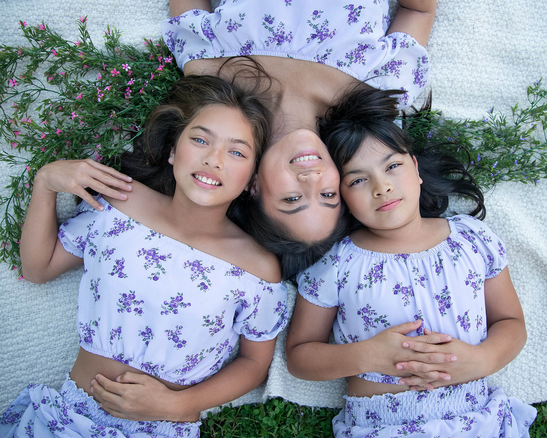 Mother and daughters