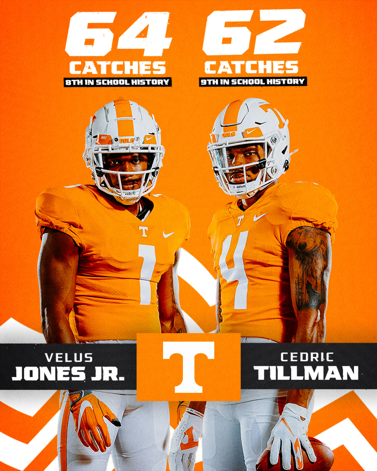 Velus & Cedric catching stat graphic