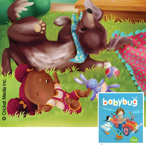 Illustration for "Grass" | Babybug Magazine | May-June 2020