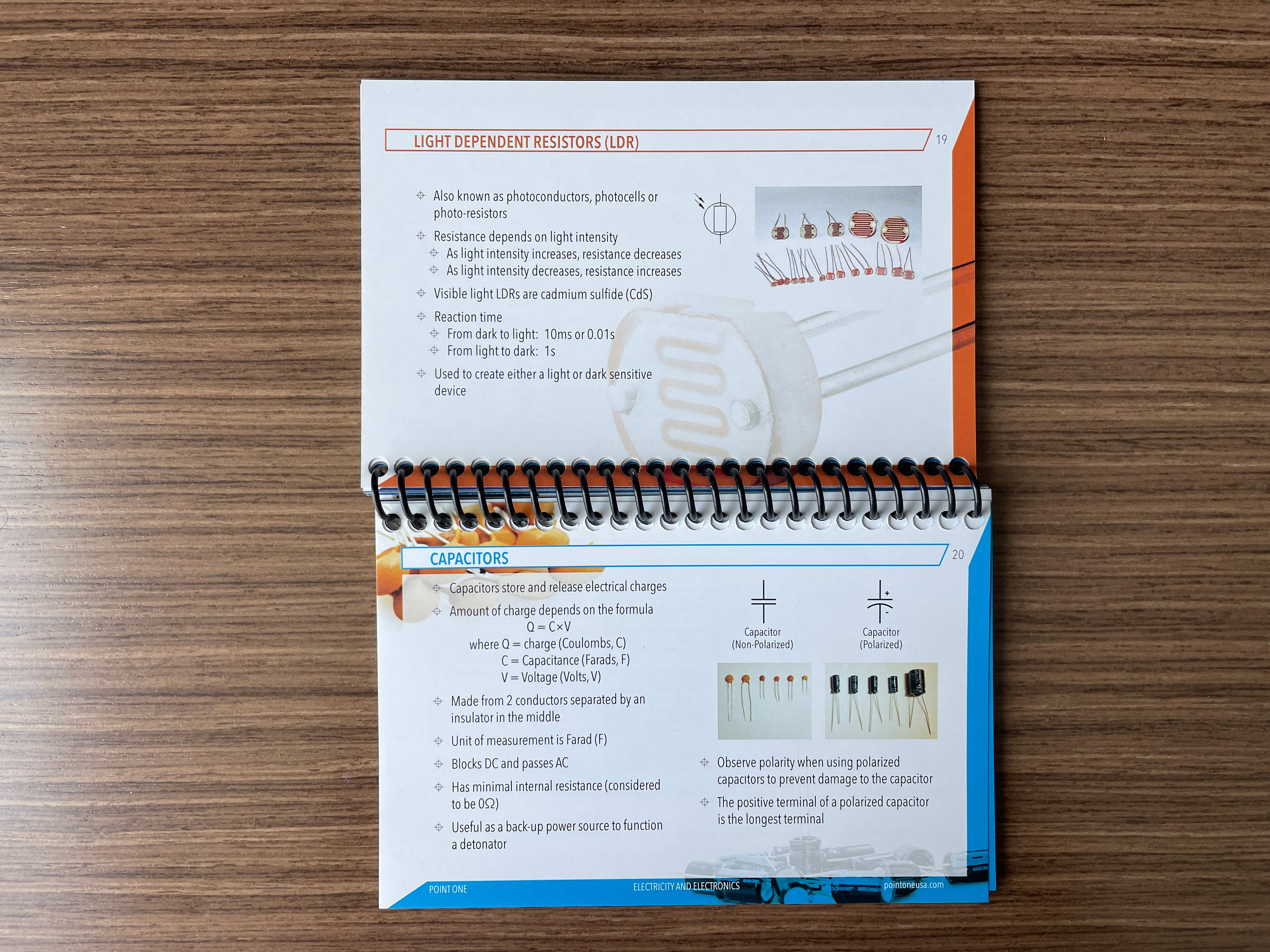 Electricity & Electronics Reference Book for EOD techs inside pages sample