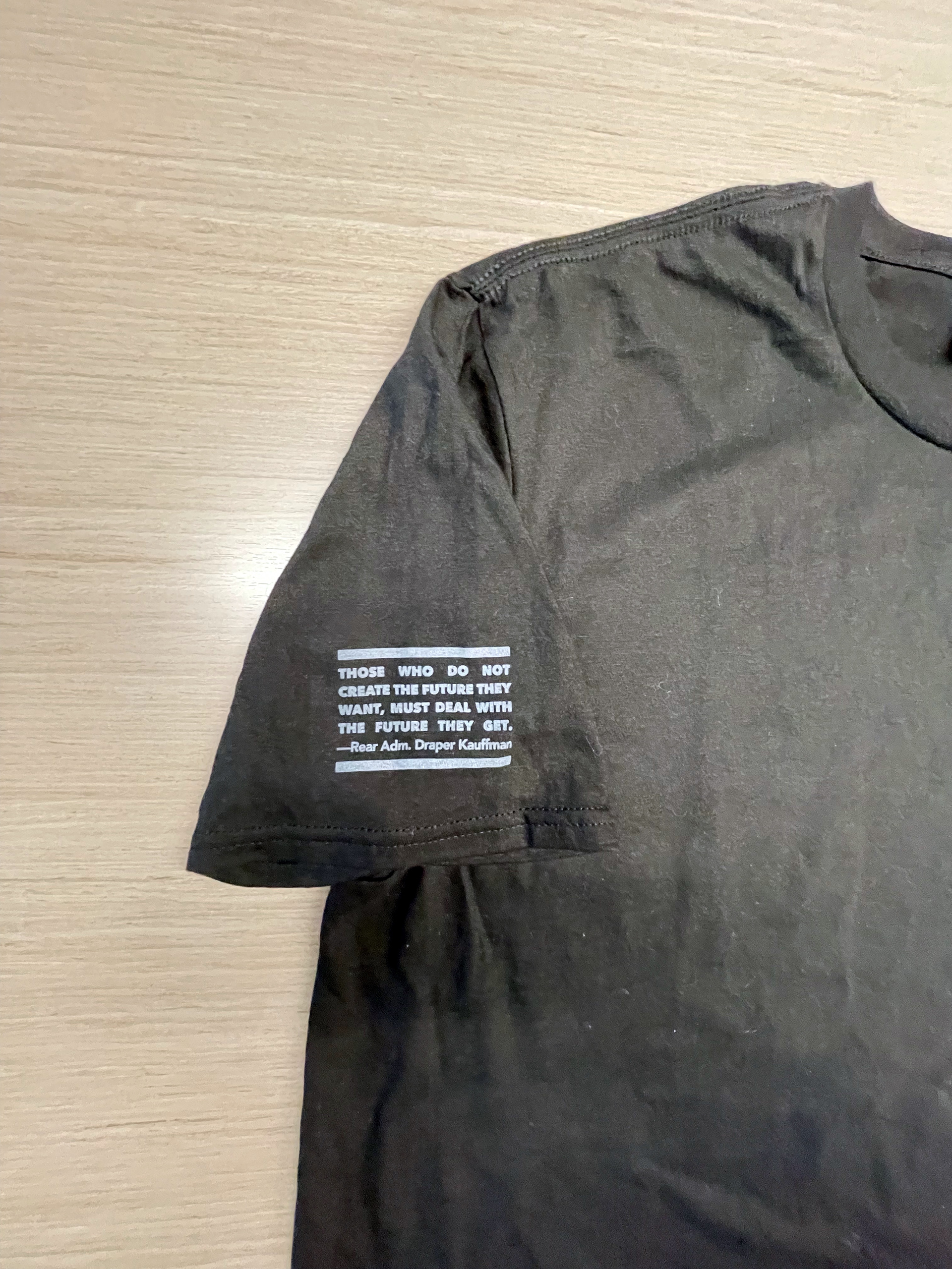 sleeve print with quote